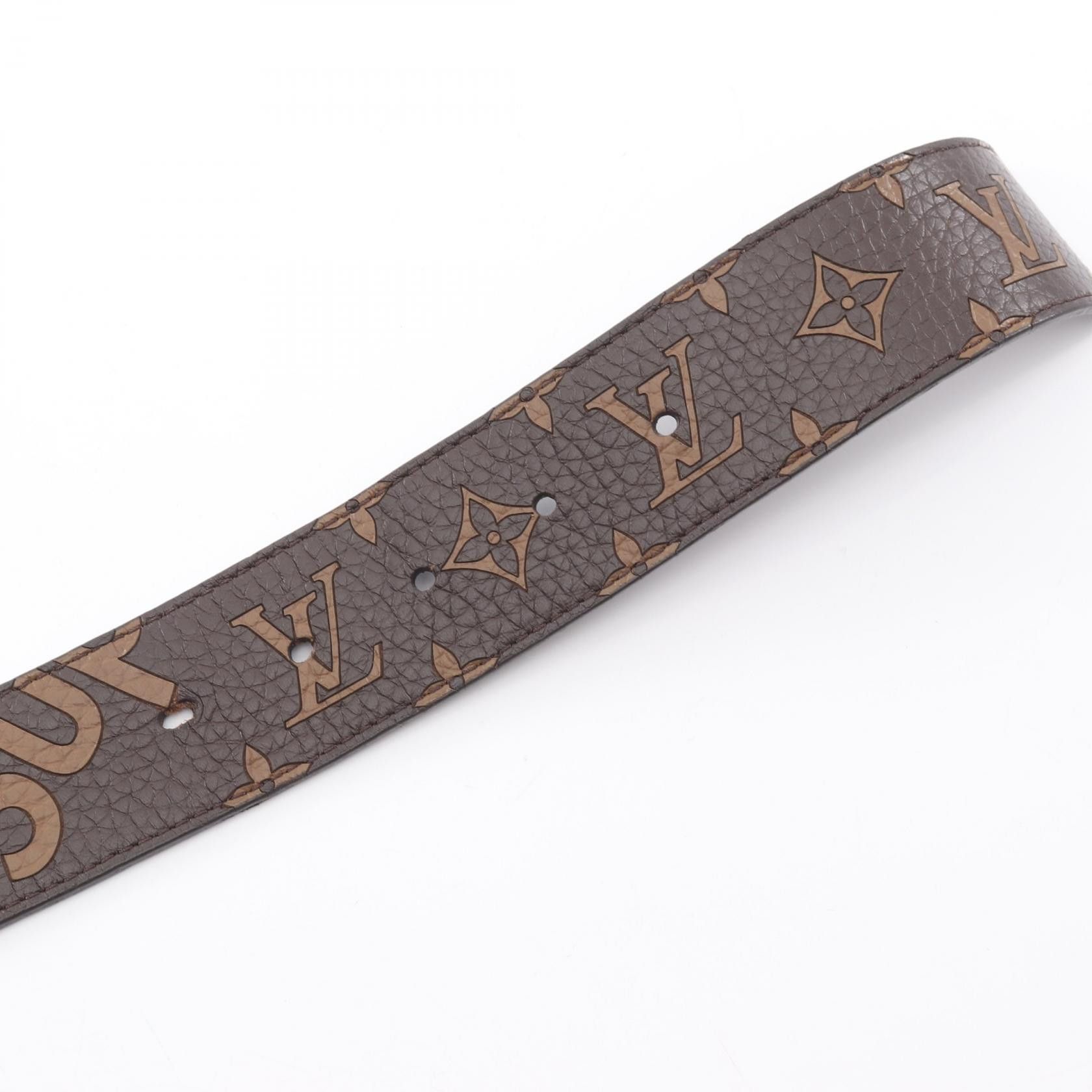 Louis Vuitton Louis Vuitton Louis Vuitton Supreme LV Initials Leather Belt Limited Leather Belt MP016 DUTY FREE for USA Size ONE SIZE - 3 Thumbnail