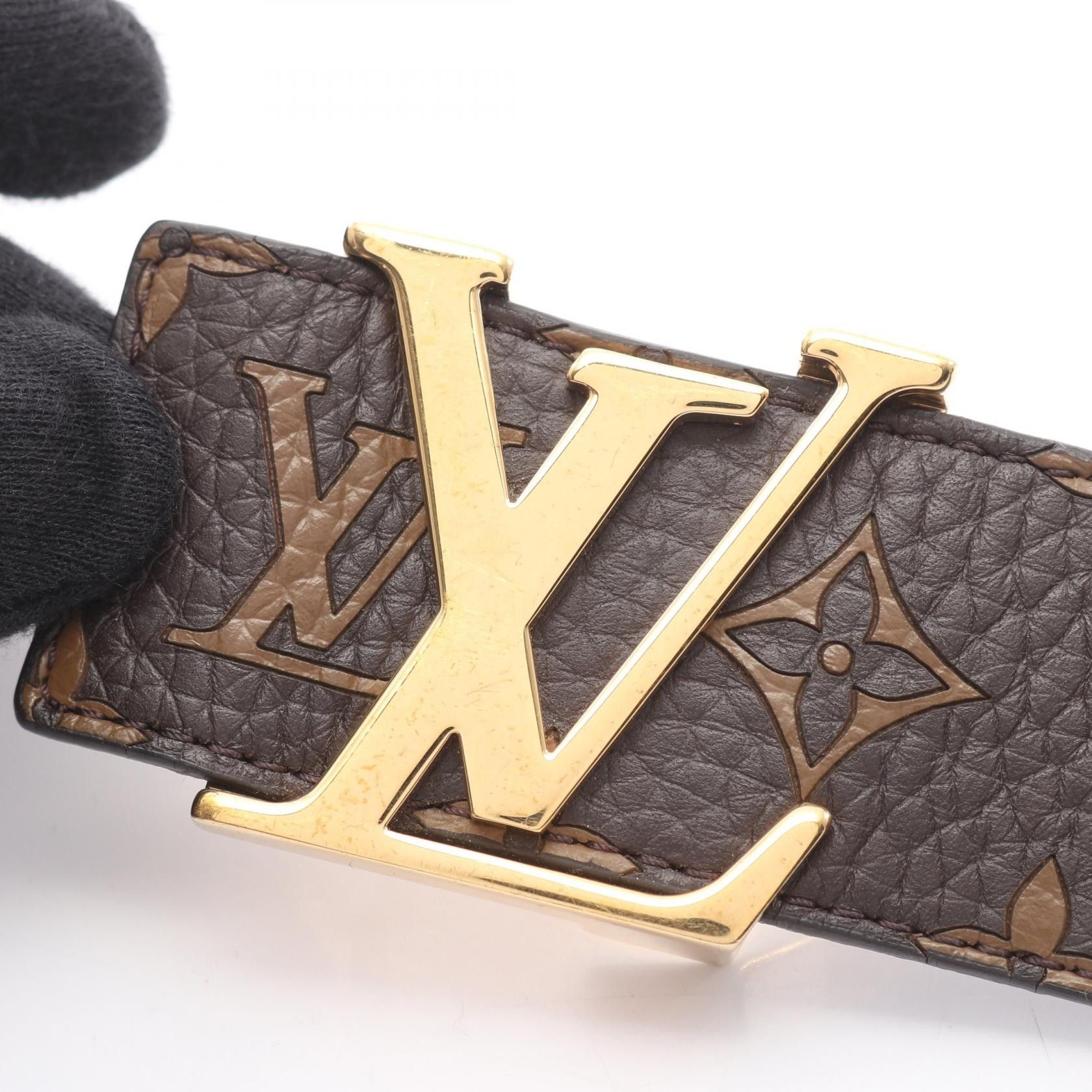 Louis Vuitton Louis Vuitton Louis Vuitton Supreme LV Initials Leather Belt Limited Leather Belt MP016 DUTY FREE for USA Size ONE SIZE - 2 Thumbnail