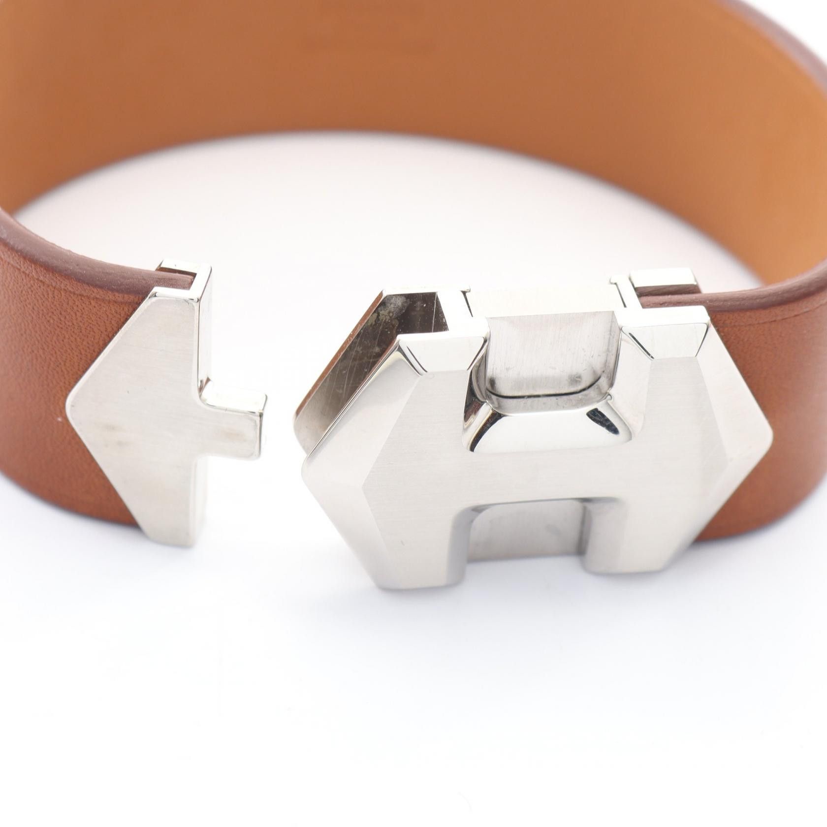 Hermes Hermes Hermes Super H Bracelet Leather Bangle Stamp Y (2020) DUTY FREE for USA Size ONE SIZE - 3 Thumbnail