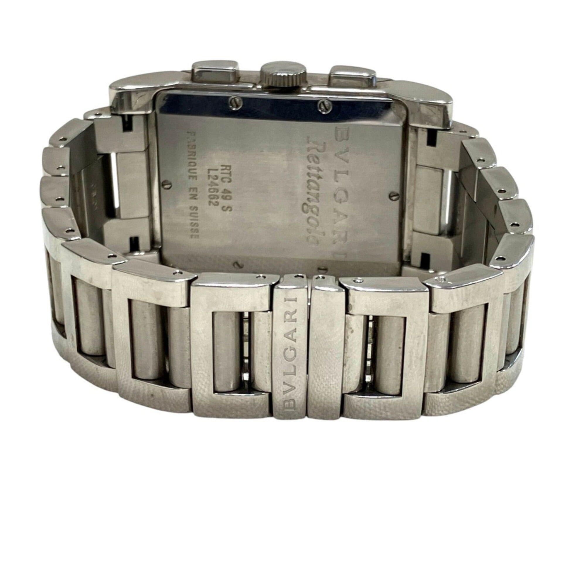Bvlgari Bulgari BVLGARI Rettangolo watch, total weight 121g, stainless steel, quartz movement, silver dial, RTC49S Size ONE SIZE - 6 Thumbnail