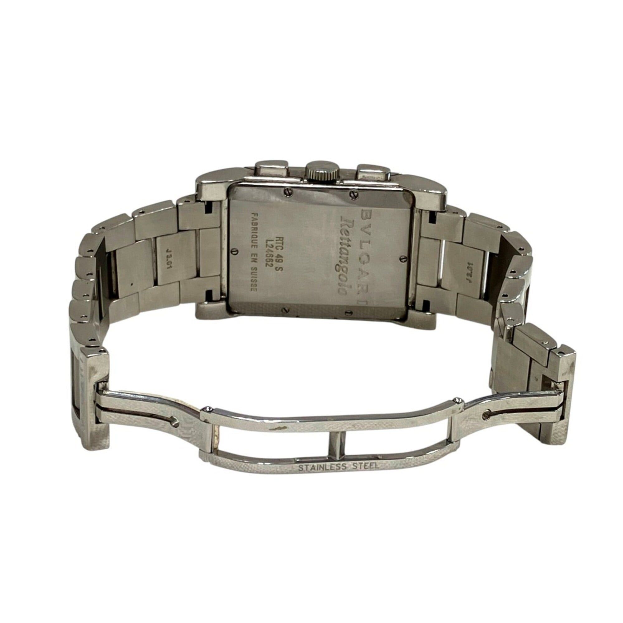 Bvlgari Bulgari BVLGARI Rettangolo watch, total weight 121g, stainless steel, quartz movement, silver dial, RTC49S Size ONE SIZE - 7 Thumbnail