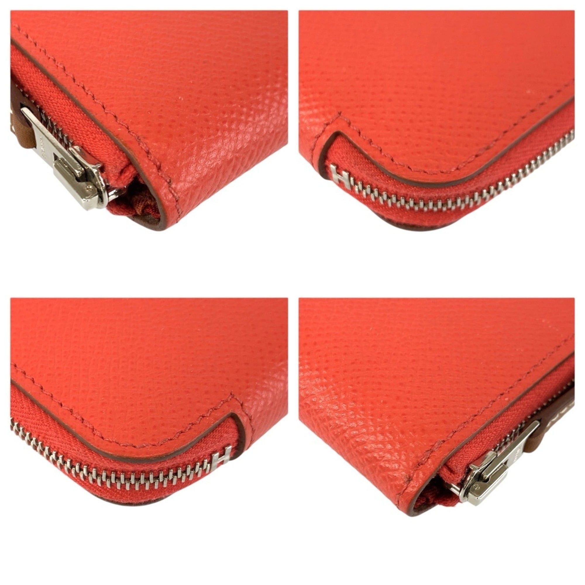 Hermes HERMES Azap Compact Mini Silk In Jaipur Silver Hardware Veau Epsom Wallet/Coin Purse T Stamp Women's Size ONE SIZE - 4 Thumbnail