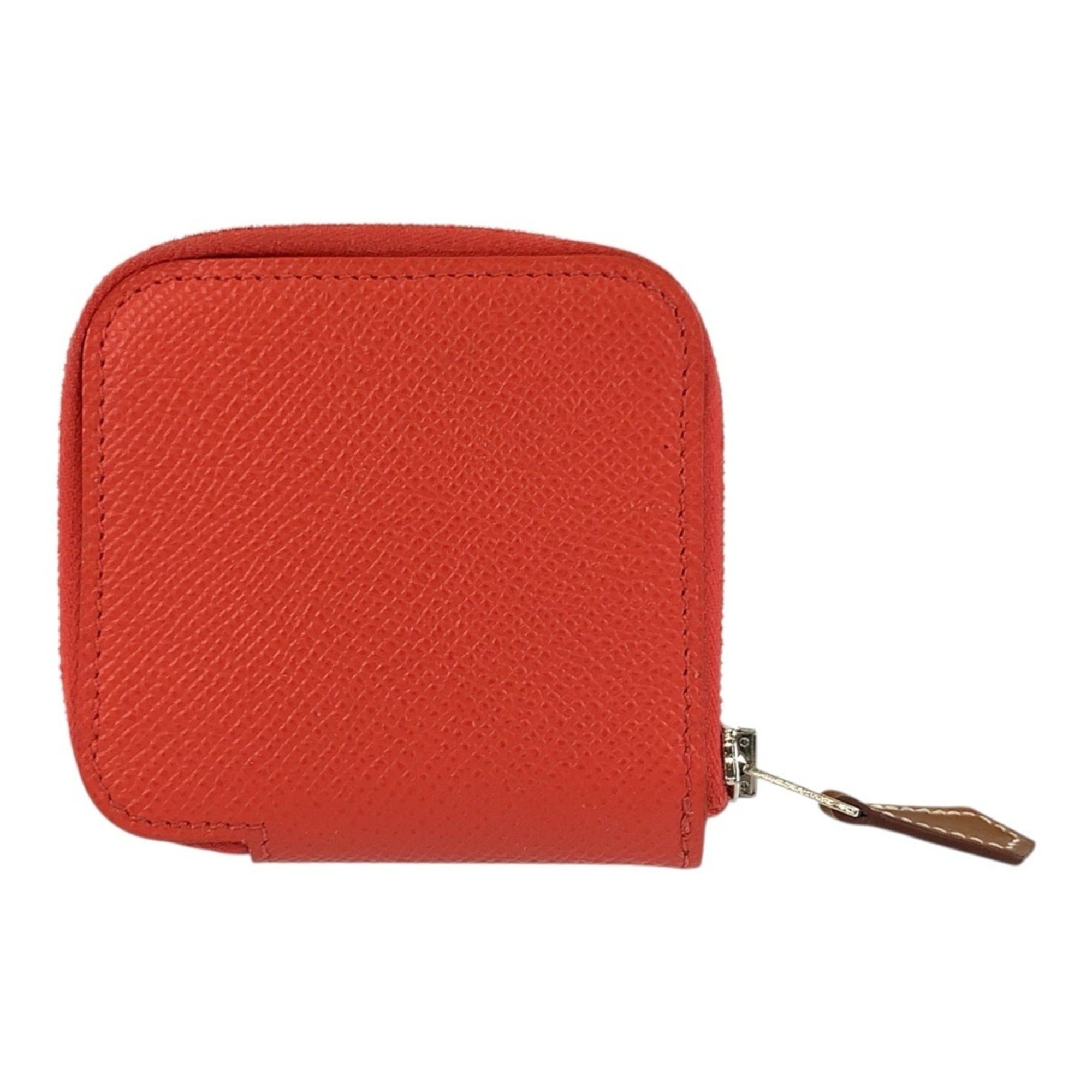 Hermes HERMES Azap Compact Mini Silk In Jaipur Silver Hardware Veau Epsom Wallet/Coin Purse T Stamp Women's Size ONE SIZE - 2 Thumbnail