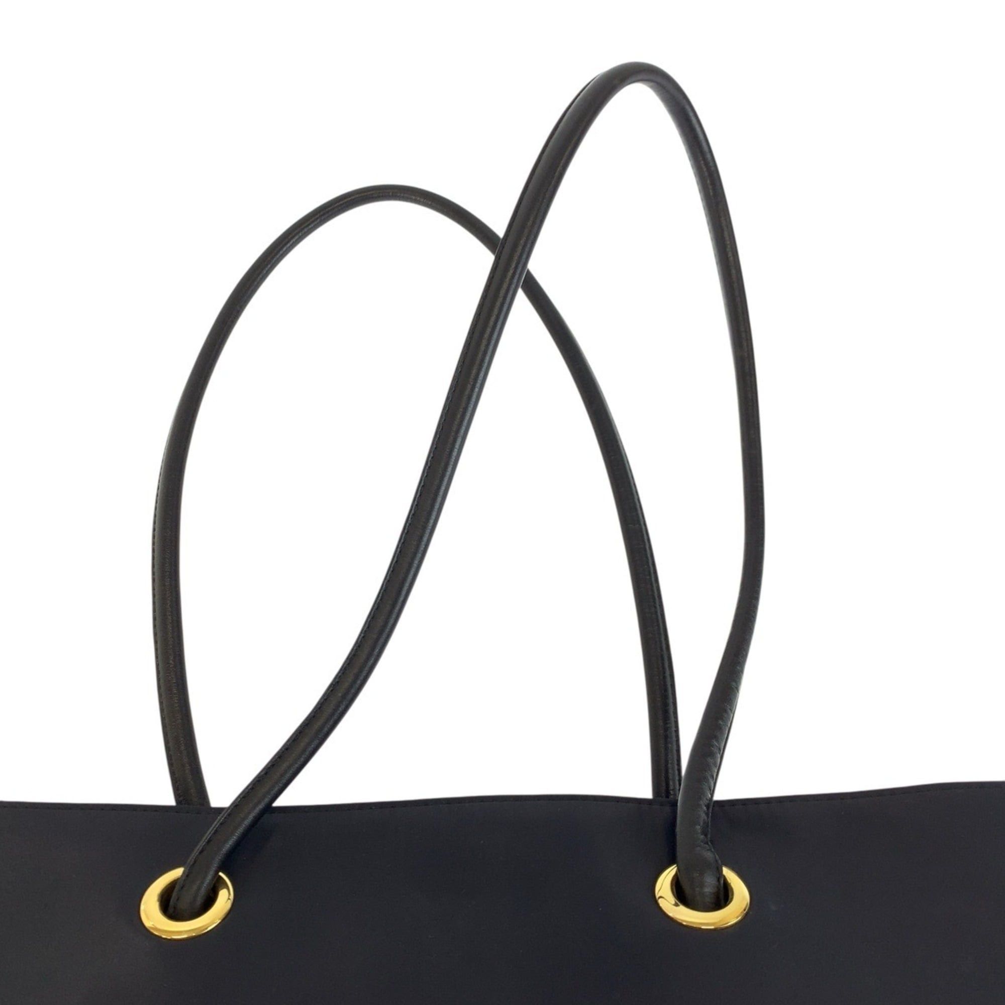 Yves Saint Laurent YVES SAINT LAURENT (YSL) Navy Nylon Tote Bag/Shoulder Bag with Gold Hardware for Women Size ONE SIZE - 7 Thumbnail