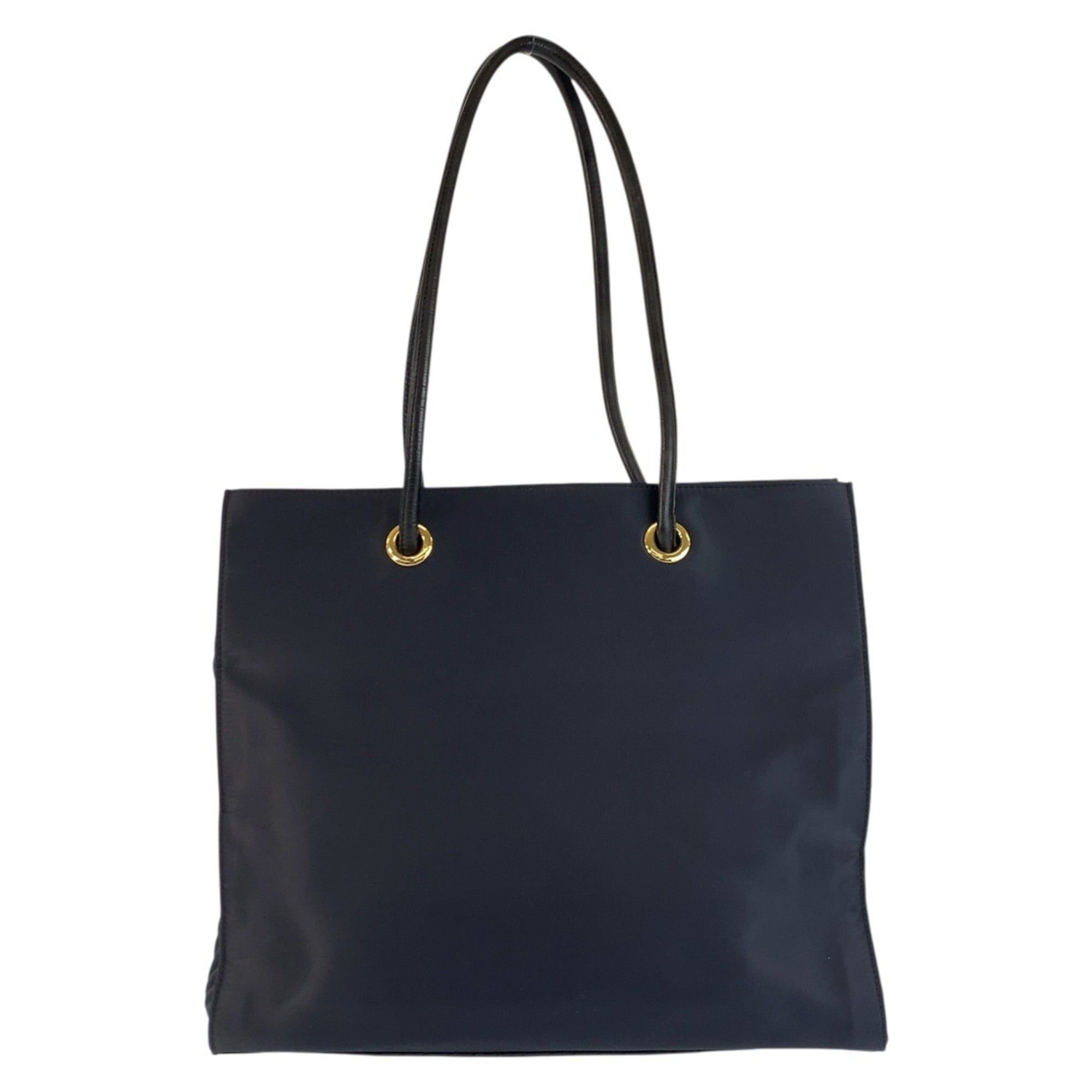 Yves Saint Laurent YVES SAINT LAURENT (YSL) Navy Nylon Tote Bag/Shoulder Bag with Gold Hardware for Women Size ONE SIZE - 2 Thumbnail