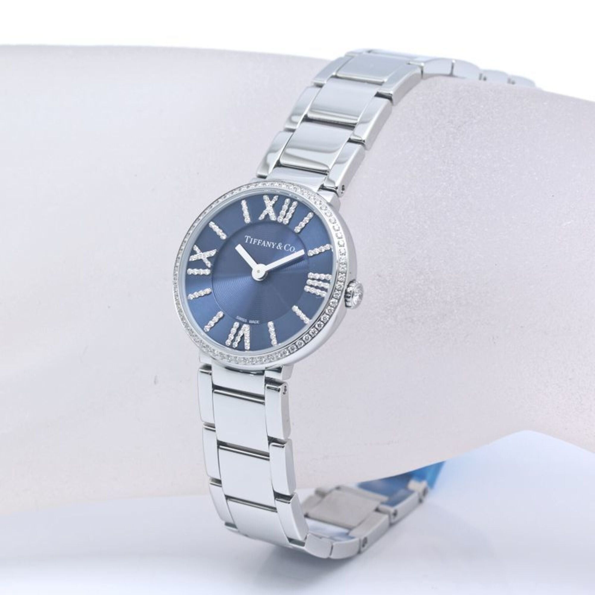 Tiffany & Co. TIFFANY&Co. Tiffany Atlas 2-Hand Bezel Diamond 69291651 Women's Watch Stainless Steel 40349 Size ONE SIZE - 7 Thumbnail