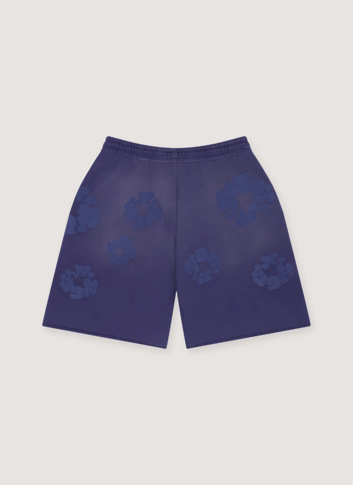 DENIM TEARS Mono Cotton Wreath Sweatshorts Washed Blue Size US 36 / EU 52 - 2 Thumbnail