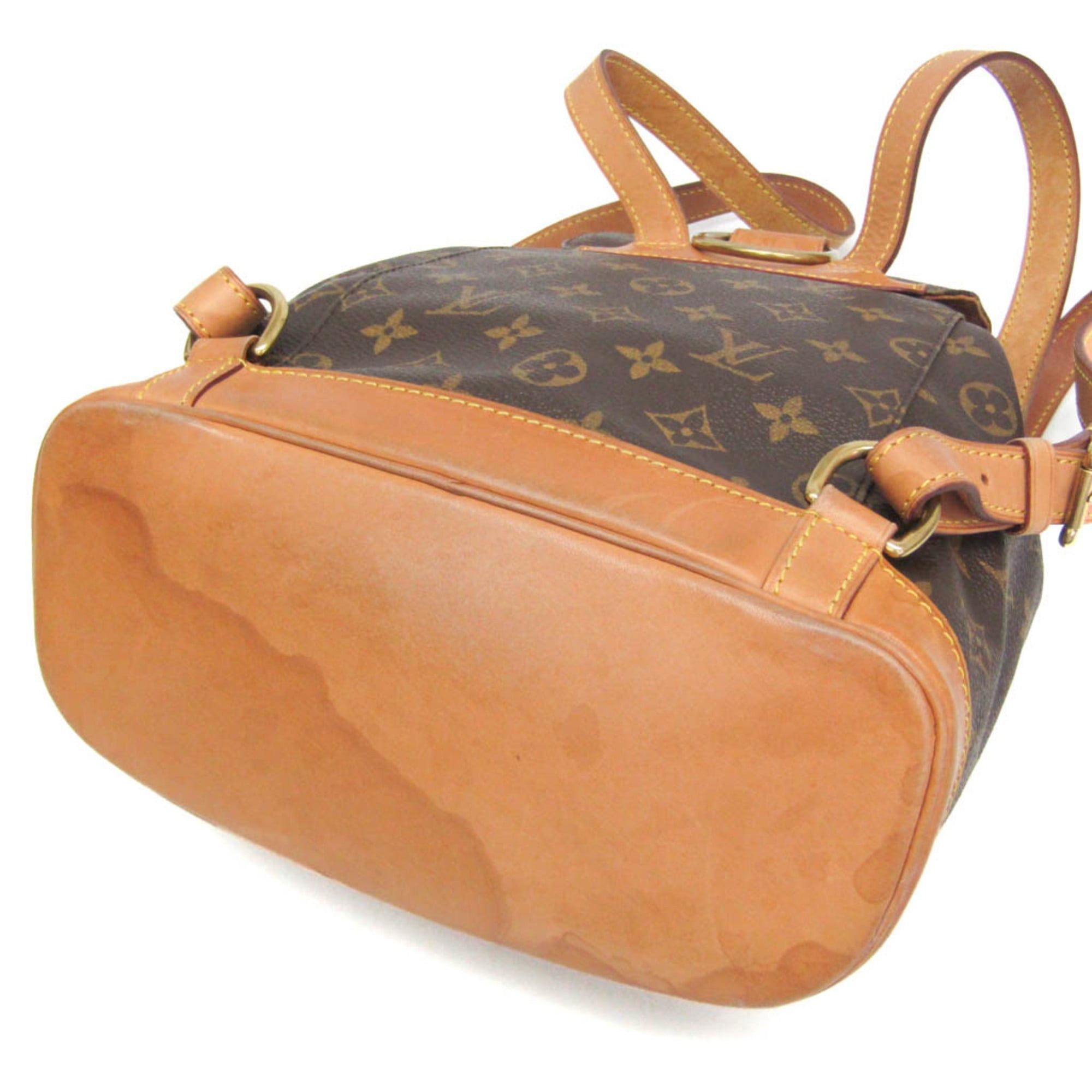 Louis Vuitton Louis Vuitton Monogram Montsouris MM M51136 Women's Backpack Brown Size ONE SIZE - 4 Thumbnail
