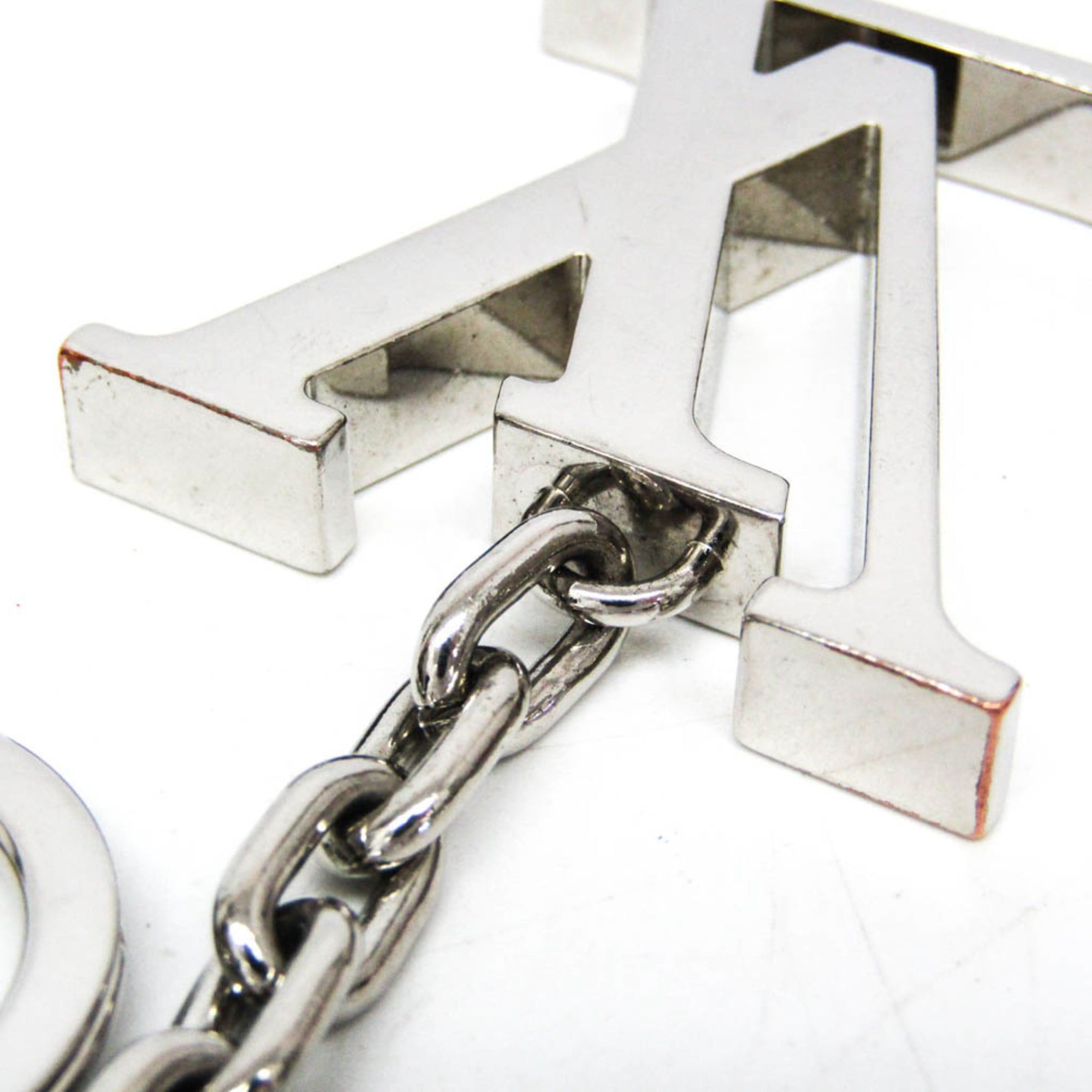 Louis Vuitton Louis Vuitton Initial Key Chain M65071 Keyring (Silver) Size ONE SIZE - 3 Thumbnail