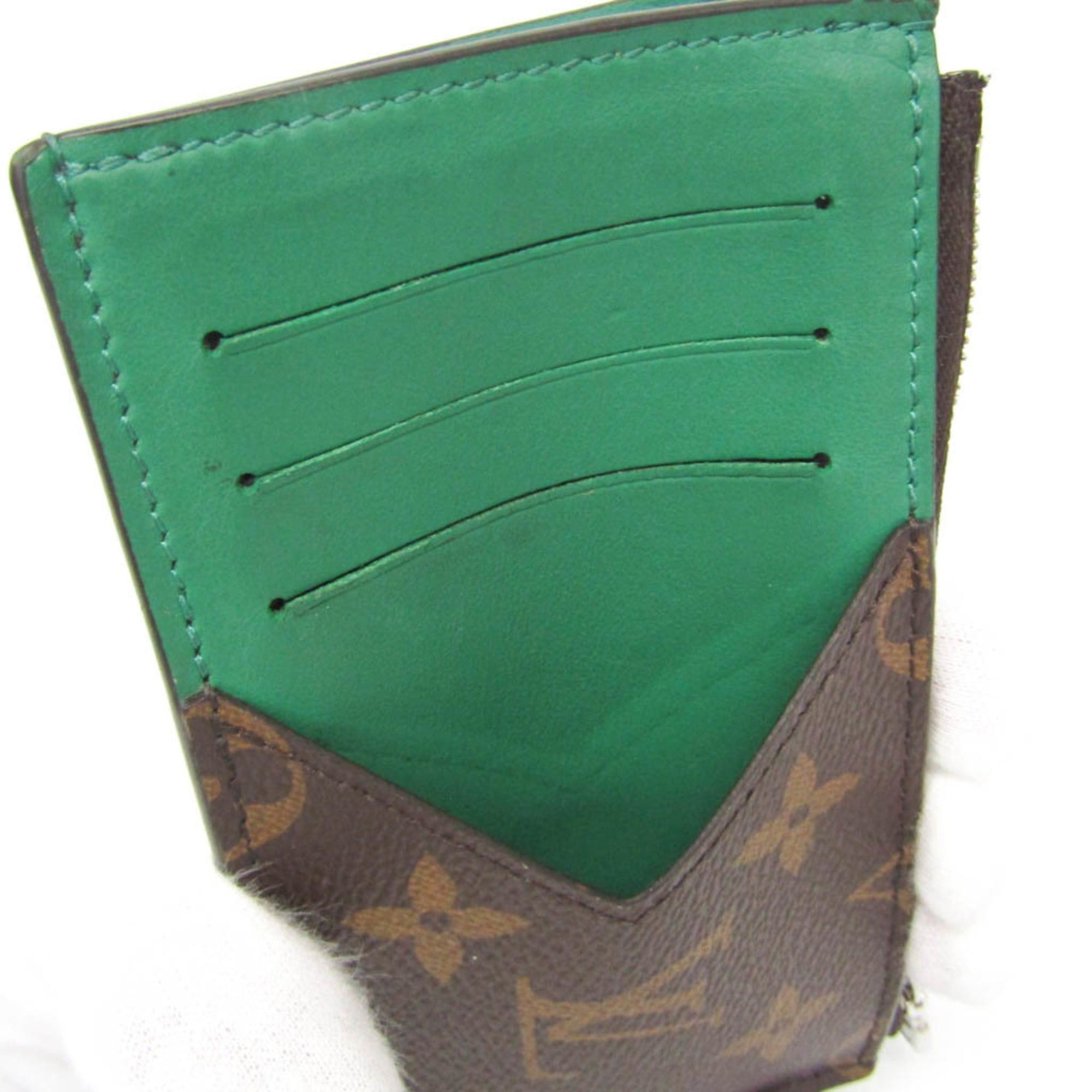 Louis Vuitton Louis Vuitton Monogram Macassar Coin Card Holder M82913 Men,Women Monogram Coin Purse/coin Case Brown,Green Size ONE SIZE - 11 Thumbnail