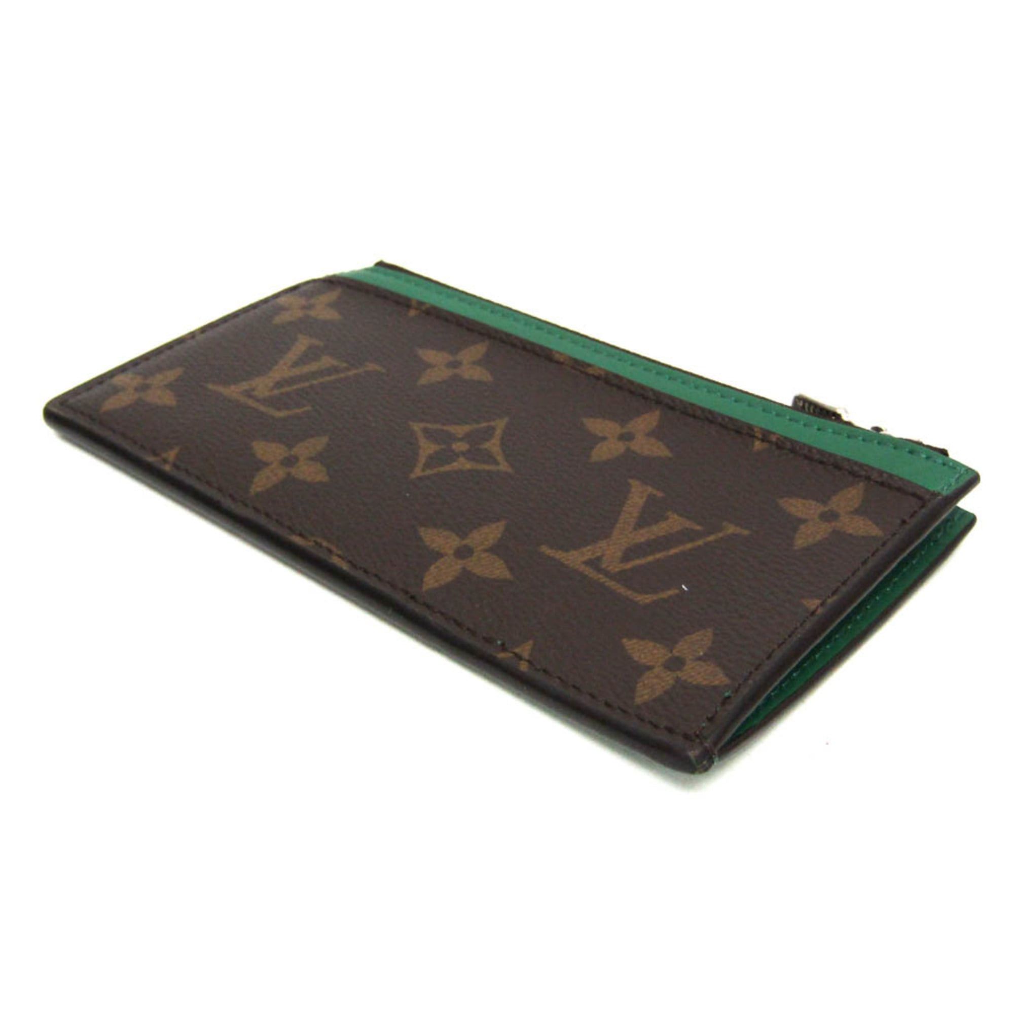 Louis Vuitton Louis Vuitton Monogram Macassar Coin Card Holder M82913 Men,Women Monogram Coin Purse/coin Case Brown,Green Size ONE SIZE - 2 Thumbnail