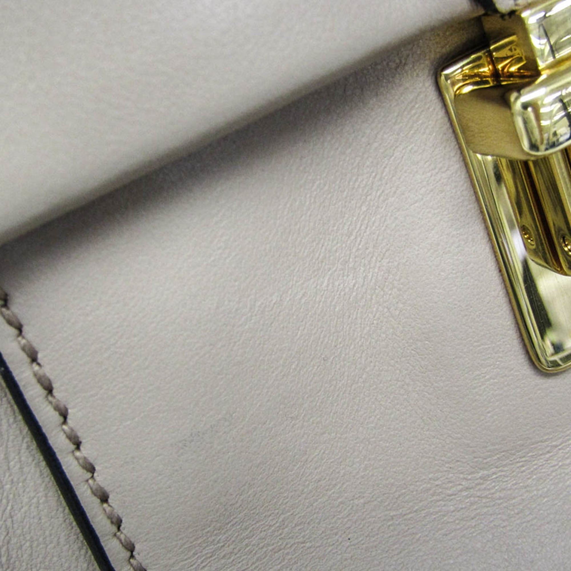 Miu Miu Miu Miu Women's Leather Handbag,Shoulder Bag Light Beige Size ONE SIZE - 17 Thumbnail