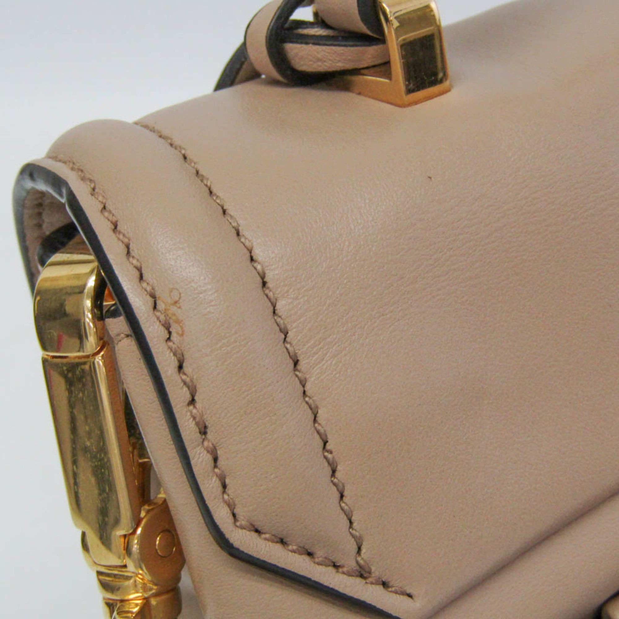 Miu Miu Miu Miu Women's Leather Handbag,Shoulder Bag Light Beige Size ONE SIZE - 8 Thumbnail