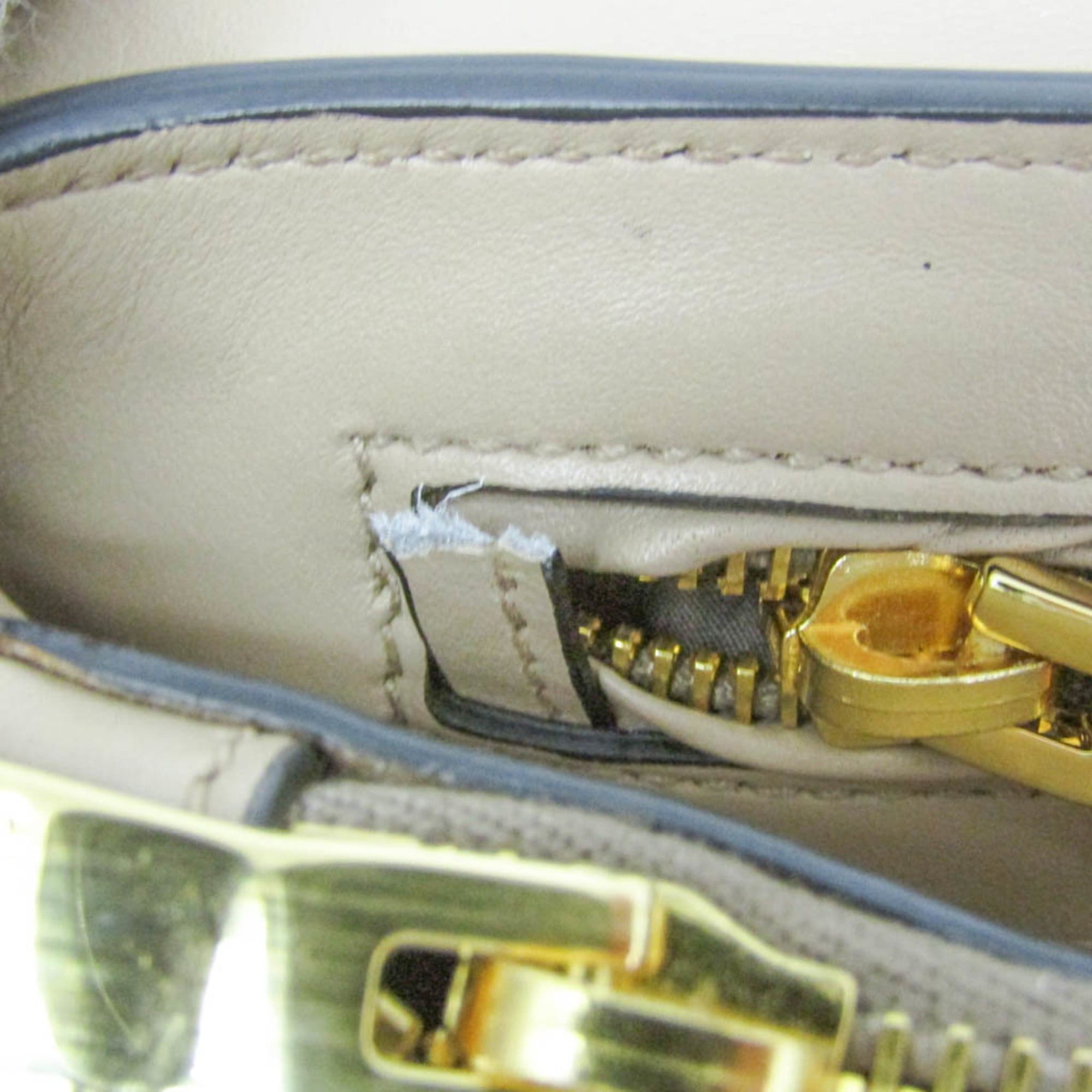 Miu Miu Miu Miu Women's Leather Handbag,Shoulder Bag Light Beige Size ONE SIZE - 14 Thumbnail