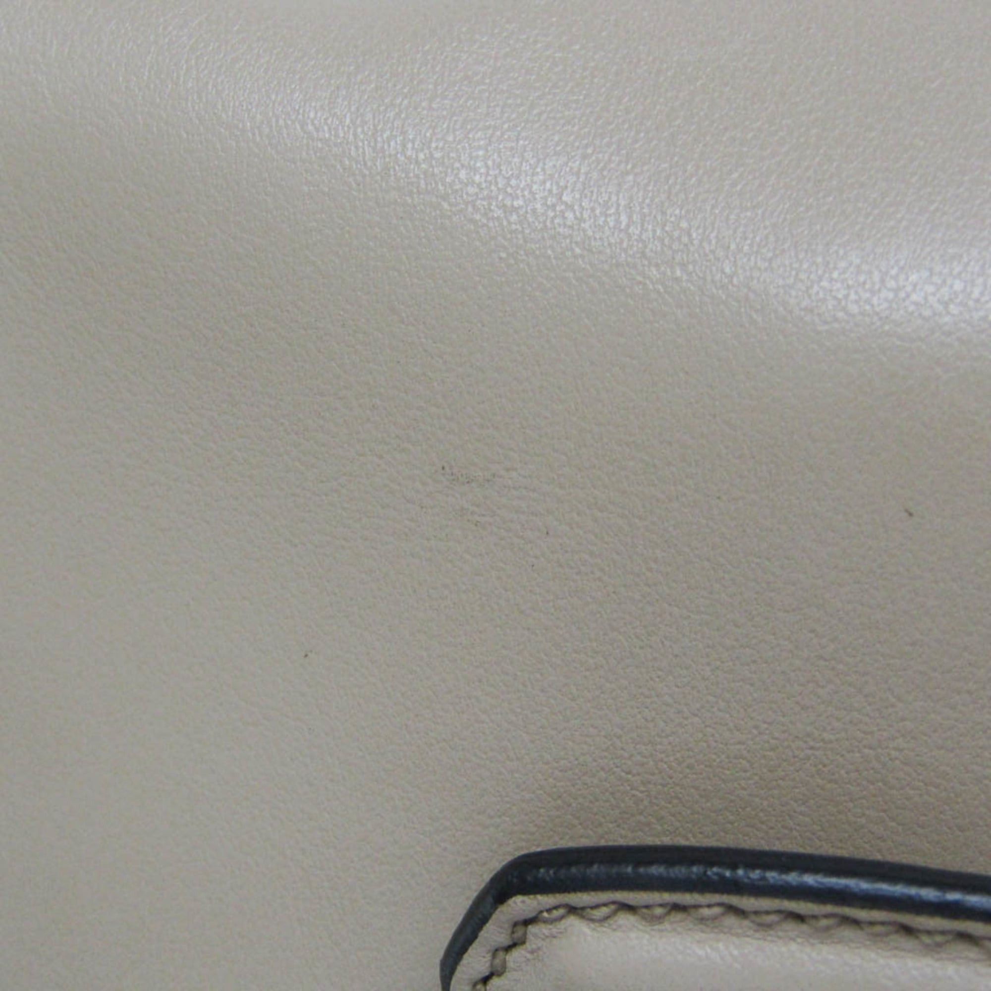 Miu Miu Miu Miu Women's Leather Handbag,Shoulder Bag Light Beige Size ONE SIZE - 7 Thumbnail