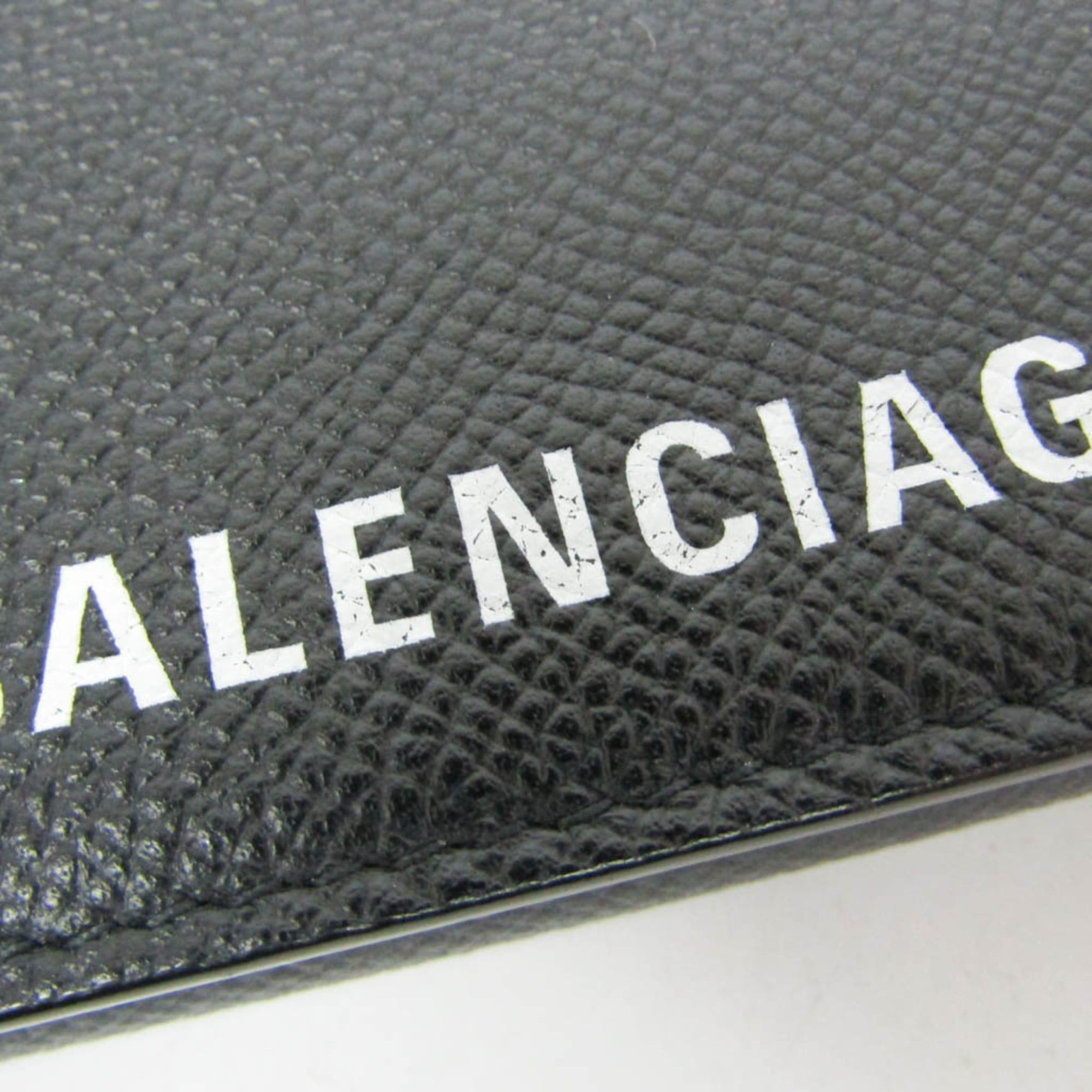 Balenciaga Balenciaga 581100 Women's Leather Chain/Shoulder Wallet Black Size ONE SIZE - 8 Thumbnail