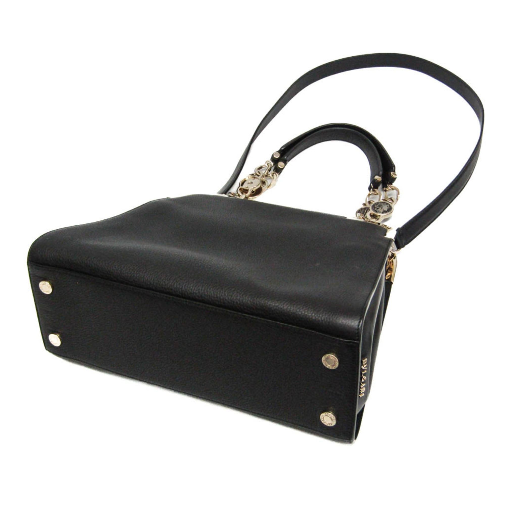 Bvlgari Bvlgari Monete Women's Leather Handbag,Shoulder Bag Black Size ONE SIZE - 2 Thumbnail