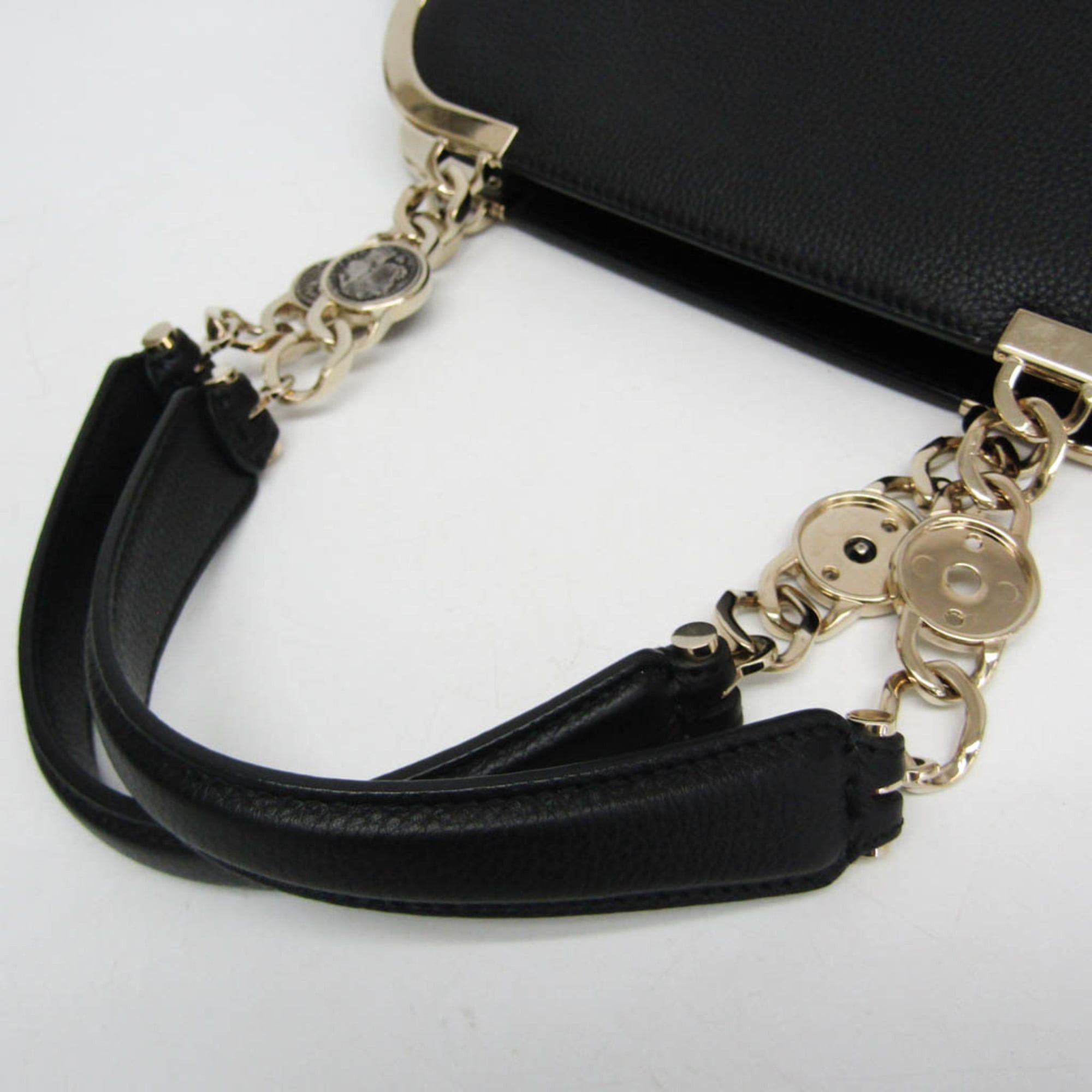 Bvlgari Bvlgari Monete Women's Leather Handbag,Shoulder Bag Black Size ONE SIZE - 8 Thumbnail