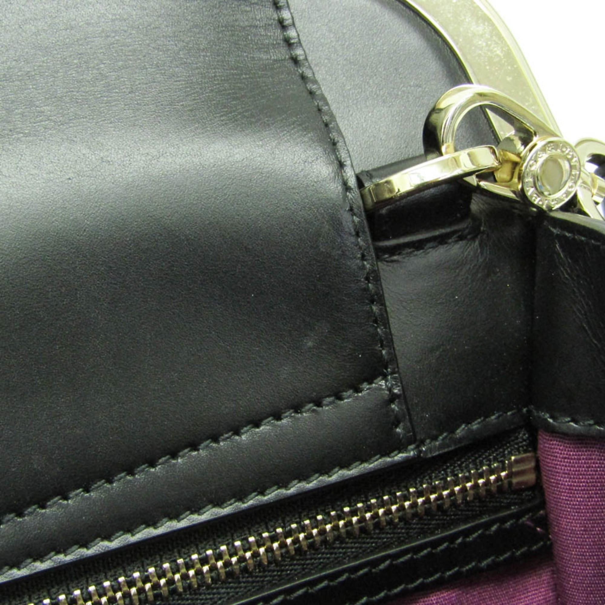 Bvlgari Bvlgari Monete Women's Leather Handbag,Shoulder Bag Black Size ONE SIZE - 11 Thumbnail