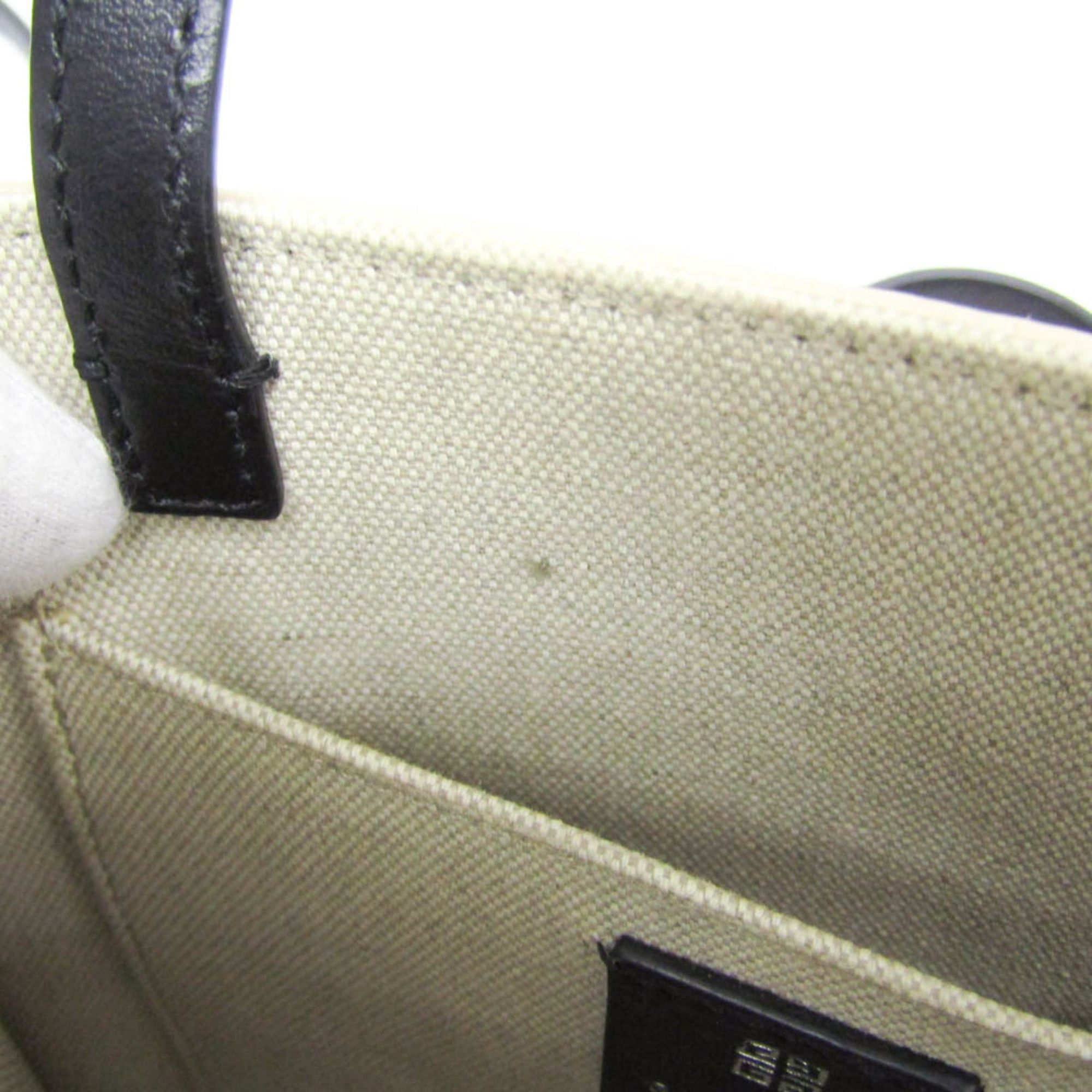 Givenchy Givenchy G Tote Mini Bag BB50N0B1H1 105 Women's Canvas,Leather Handbag,Shoulder Bag Black,Light Beige Size ONE SIZE - 11 Thumbnail