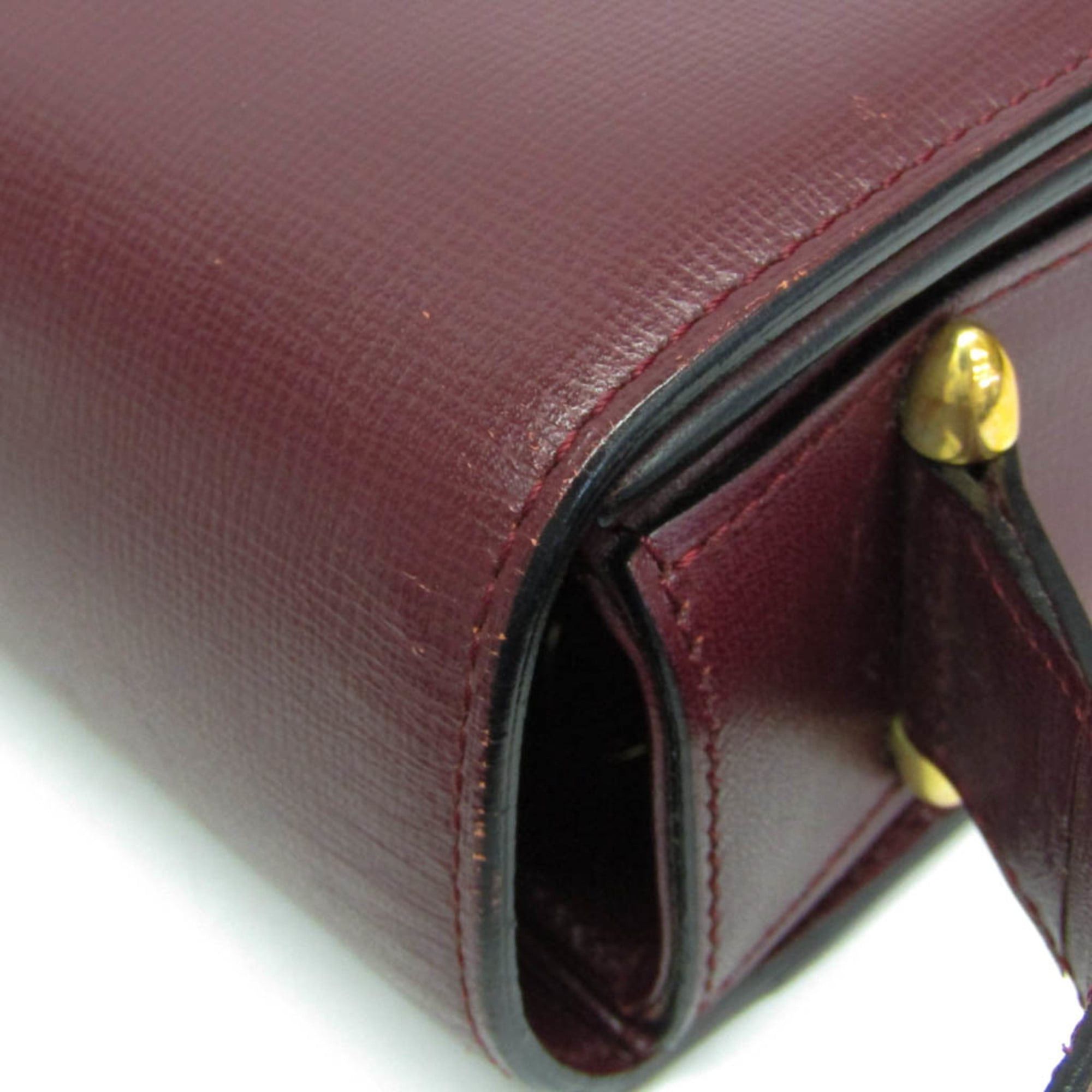 Cartier Cartier Must Women's Leather Shoulder Bag Bordeaux Size ONE SIZE - 7 Thumbnail