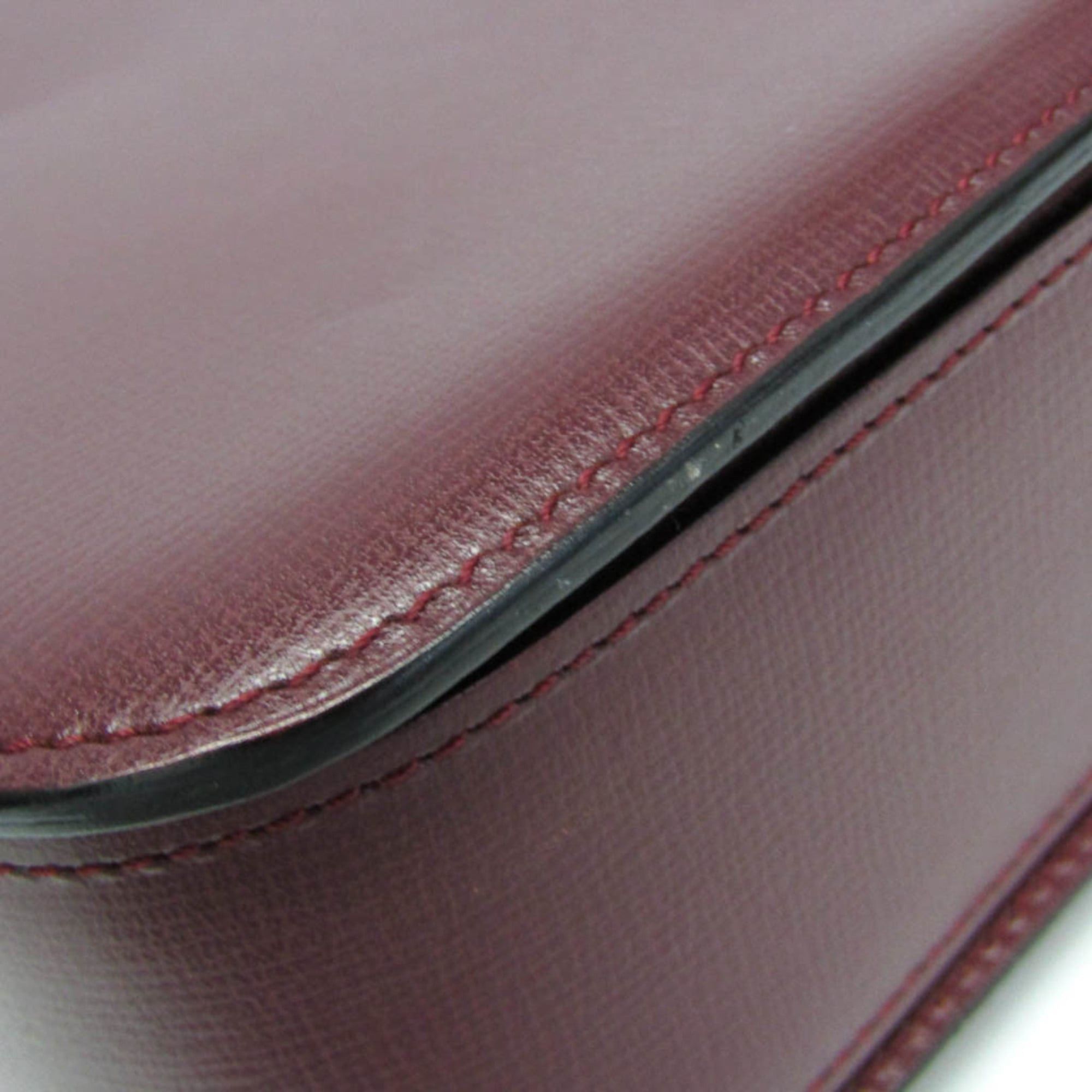 Cartier Cartier Must Women's Leather Shoulder Bag Bordeaux Size ONE SIZE - 5 Thumbnail