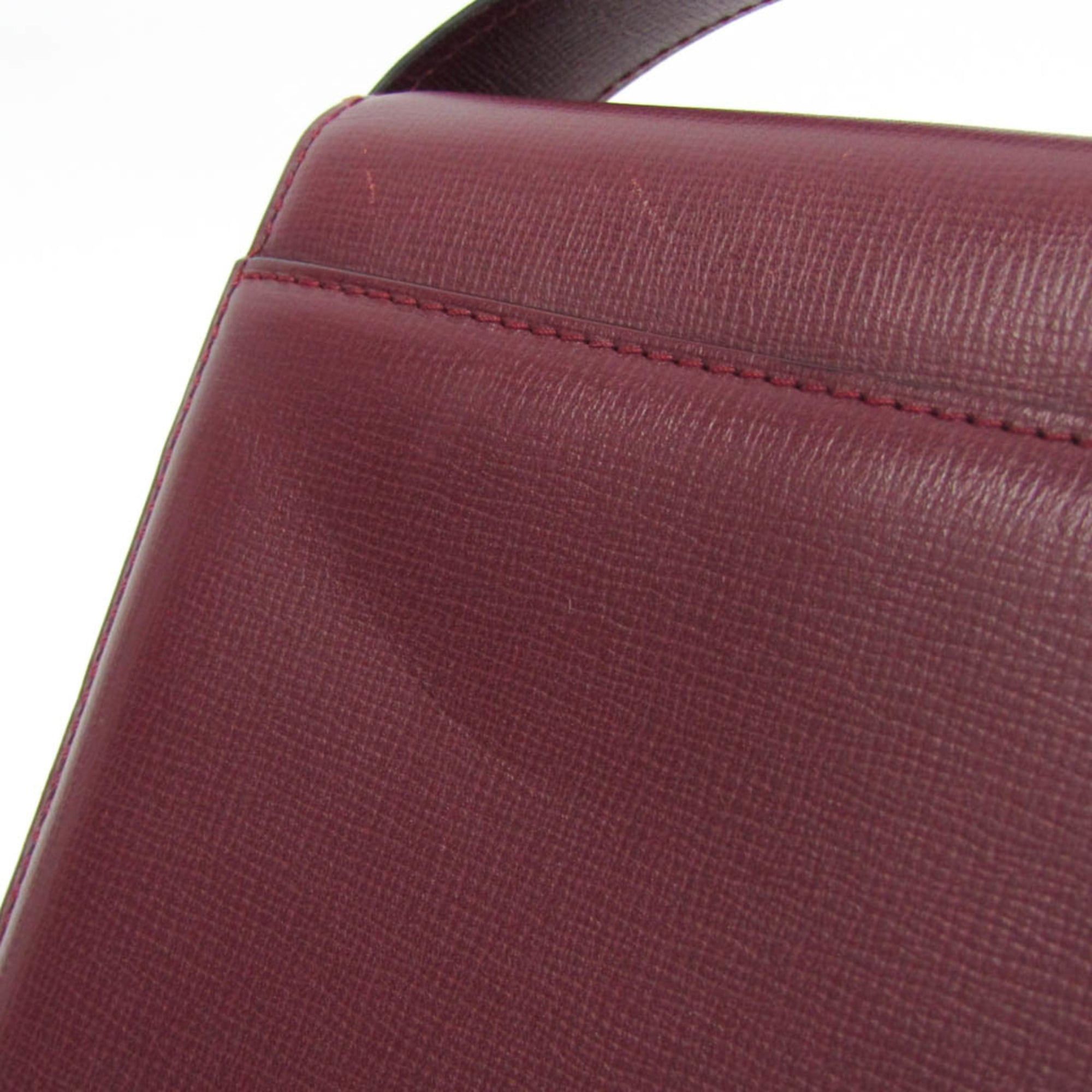 Cartier Cartier Must Women's Leather Shoulder Bag Bordeaux Size ONE SIZE - 10 Thumbnail