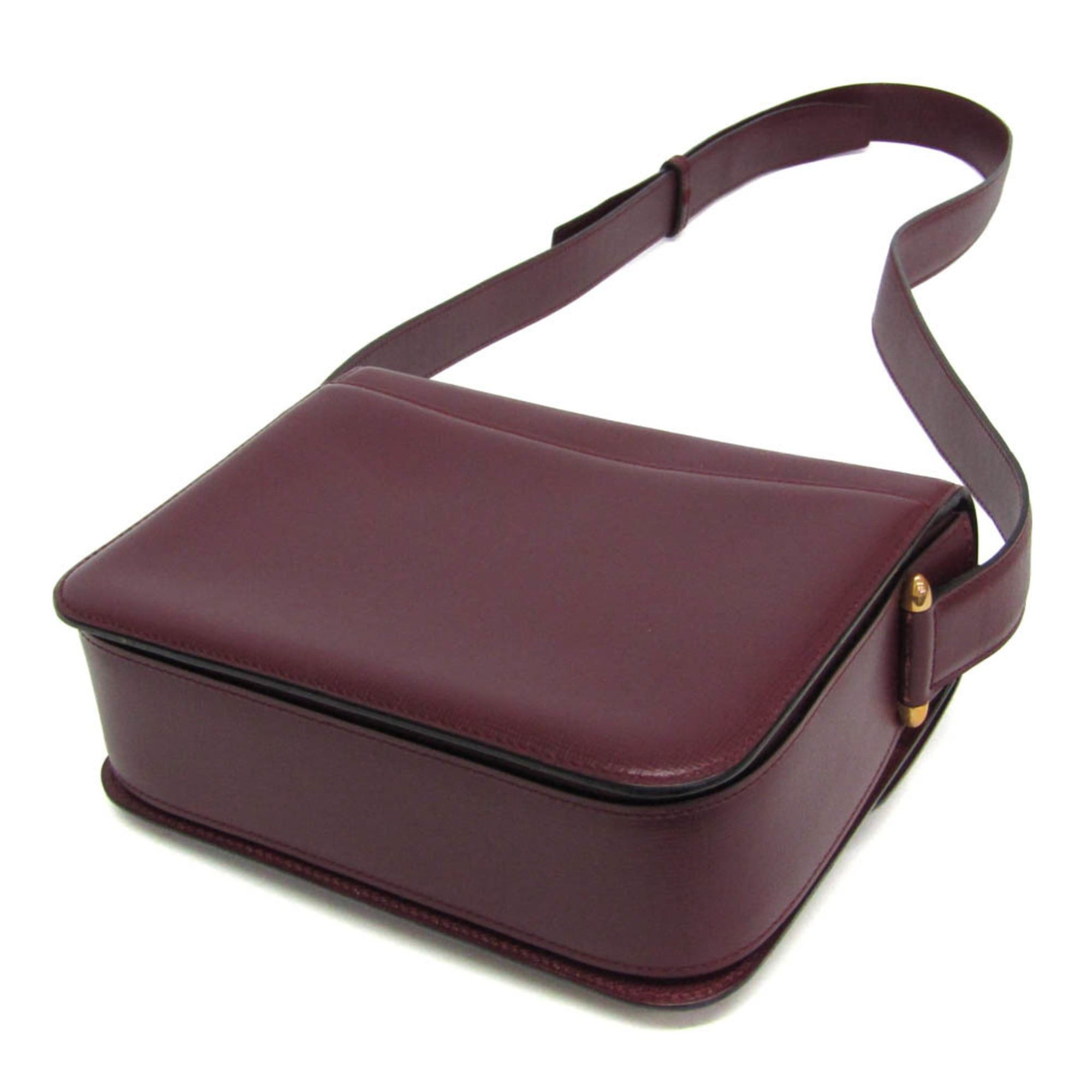 Cartier Cartier Must Women's Leather Shoulder Bag Bordeaux Size ONE SIZE - 3 Thumbnail