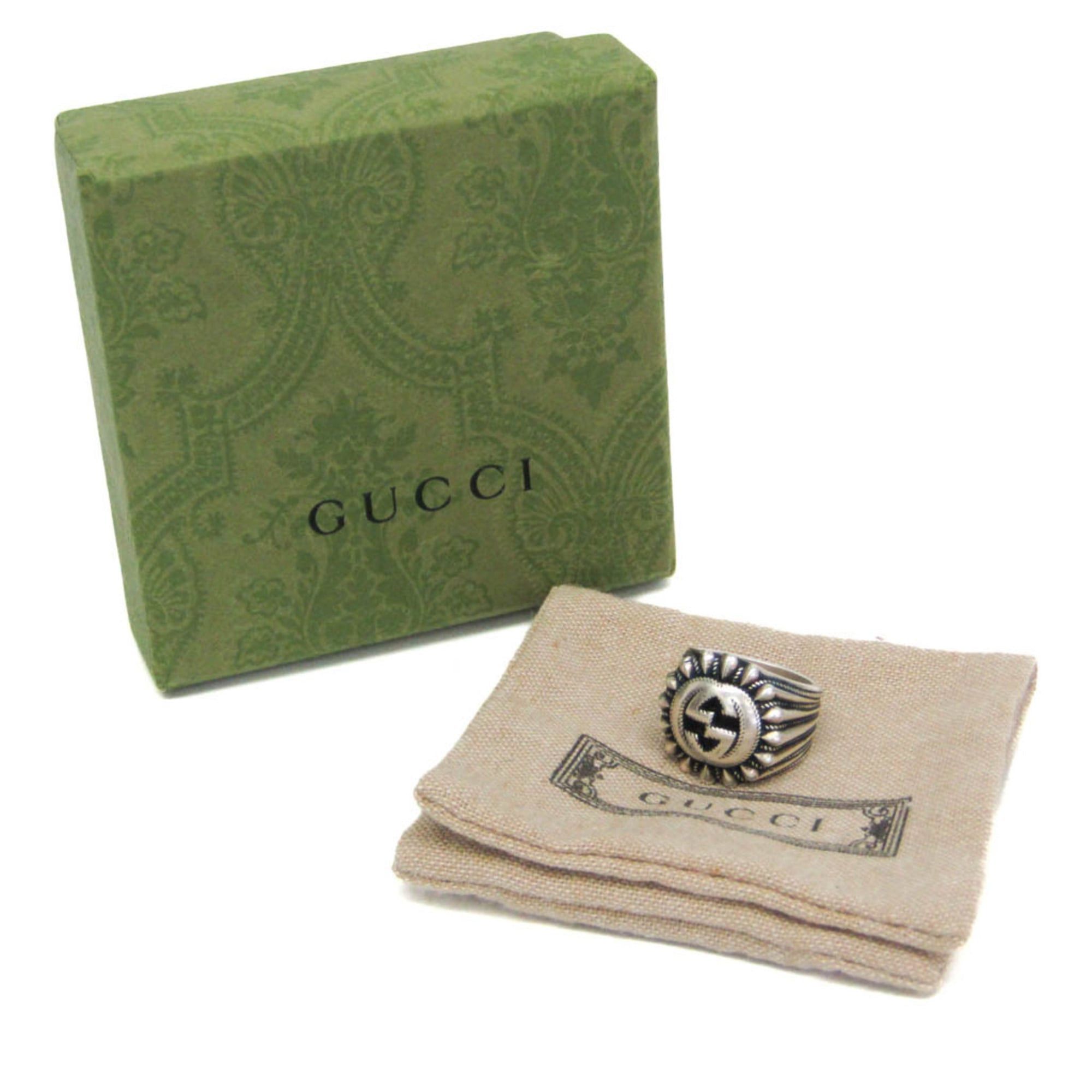 Gucci Gucci Interlocking G 728399 Silver Fashion Band Ring Silver Size ONE SIZE - 2 Thumbnail