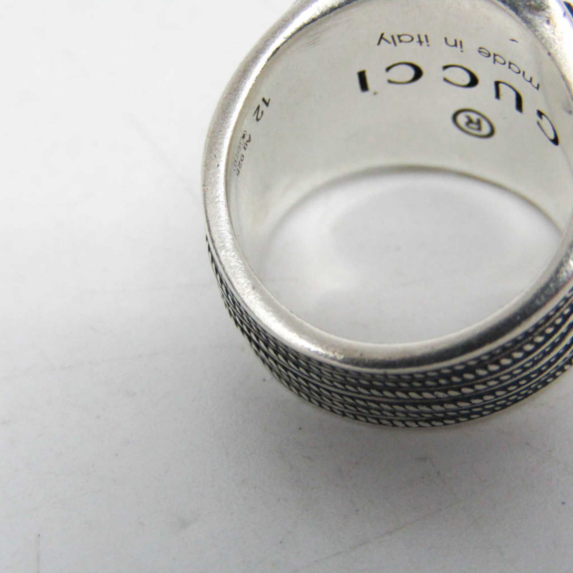 Gucci Gucci Interlocking G 728399 Silver Fashion Band Ring Silver Size ONE SIZE - 5 Thumbnail