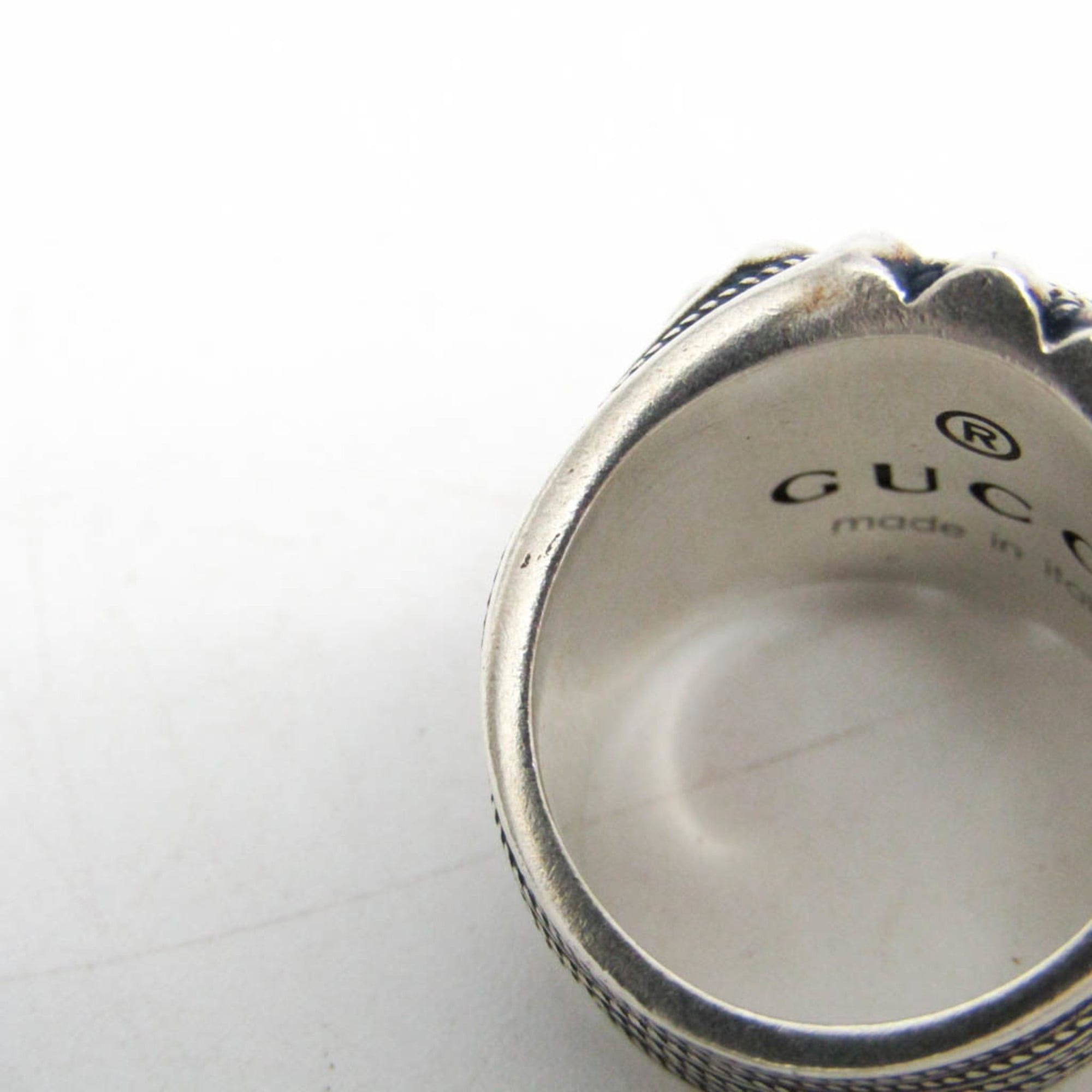 Gucci Gucci Interlocking G 728399 Silver Fashion Band Ring Silver Size ONE SIZE - 7 Thumbnail
