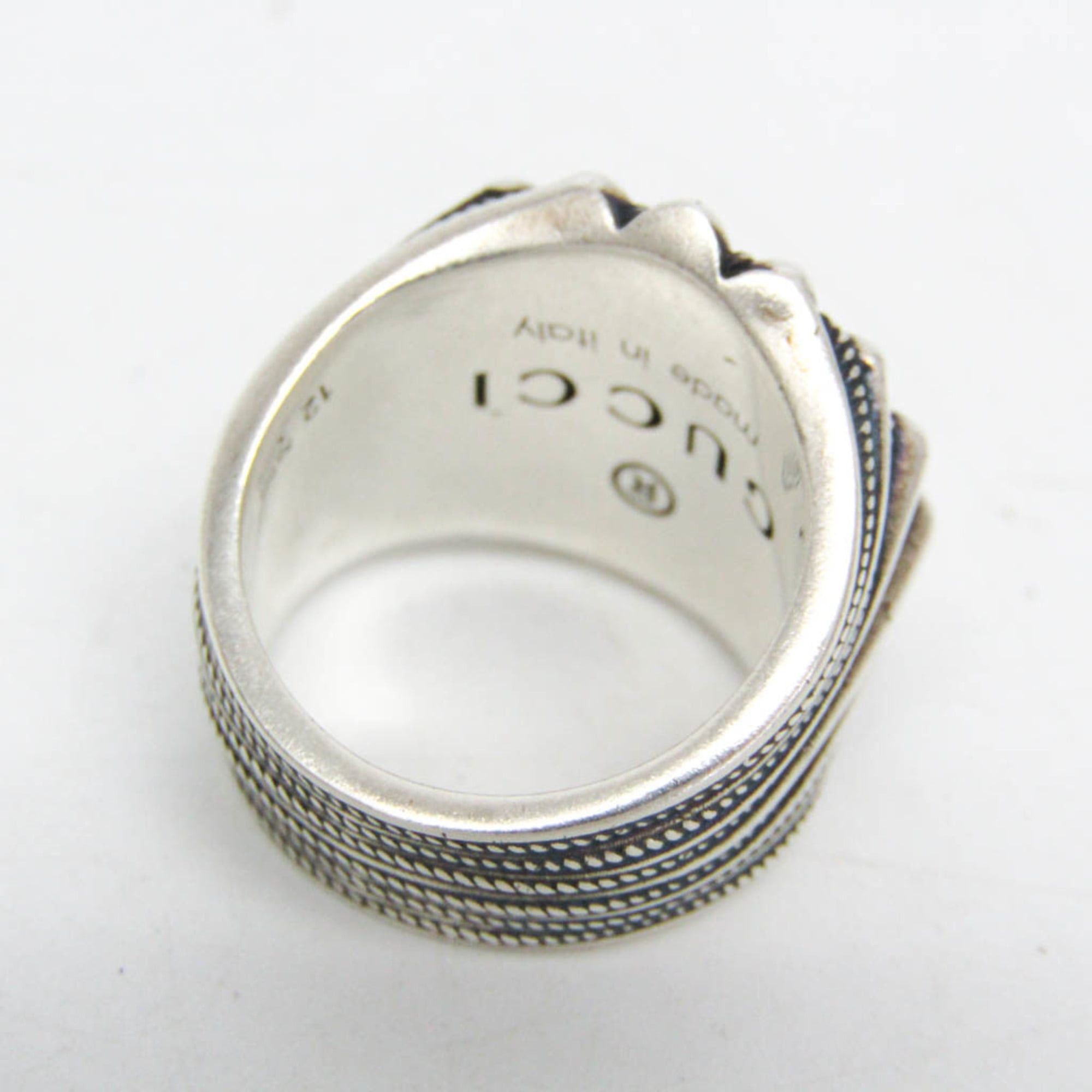 Gucci Gucci Interlocking G 728399 Silver Fashion Band Ring Silver Size ONE SIZE - 3 Thumbnail