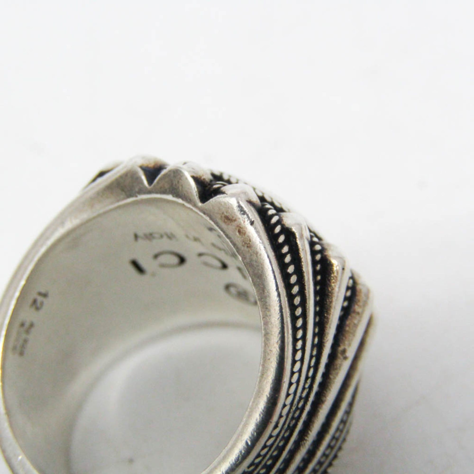 Gucci Gucci Interlocking G 728399 Silver Fashion Band Ring Silver Size ONE SIZE - 6 Thumbnail
