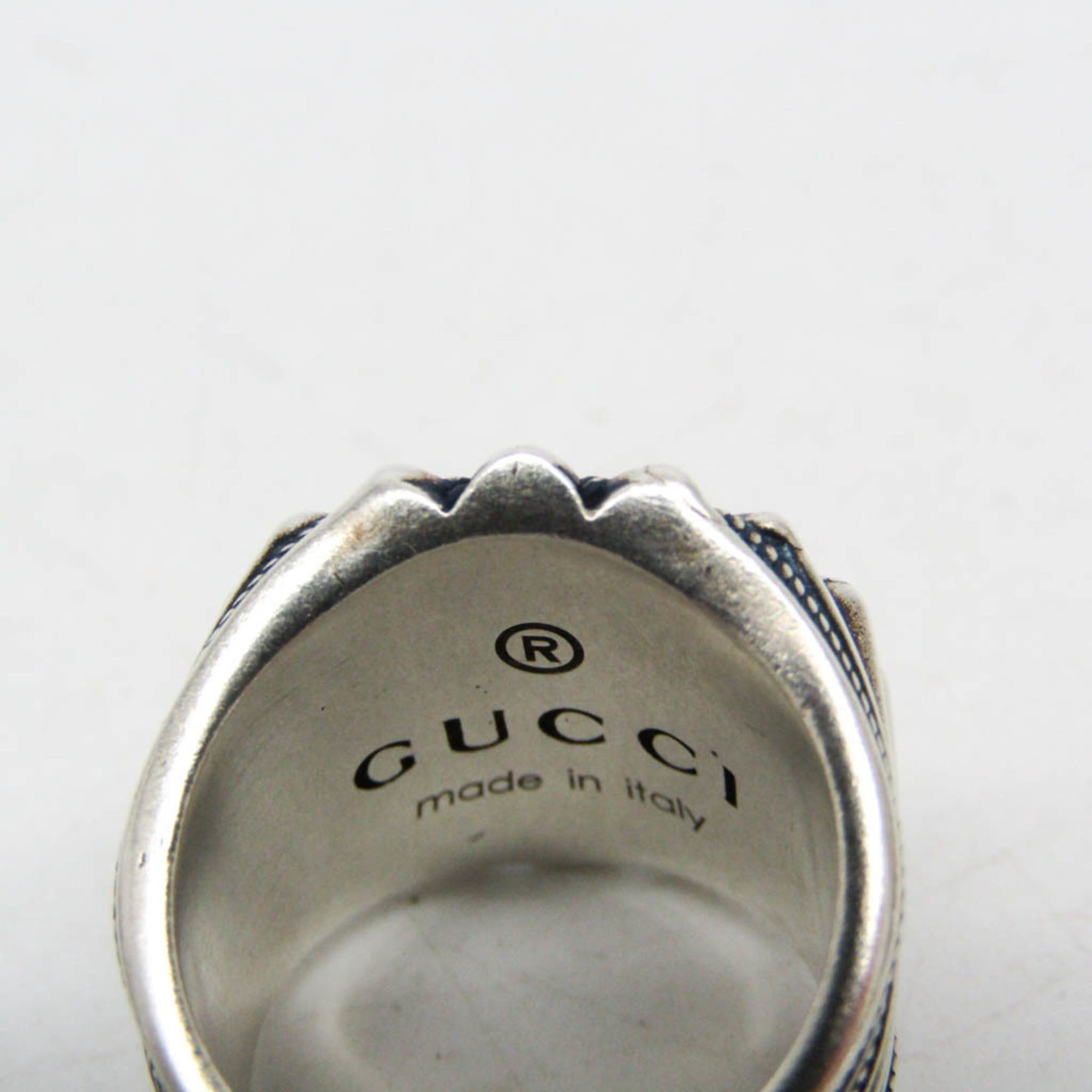 Gucci Gucci Interlocking G 728399 Silver Fashion Band Ring Silver Size ONE SIZE - 8 Thumbnail