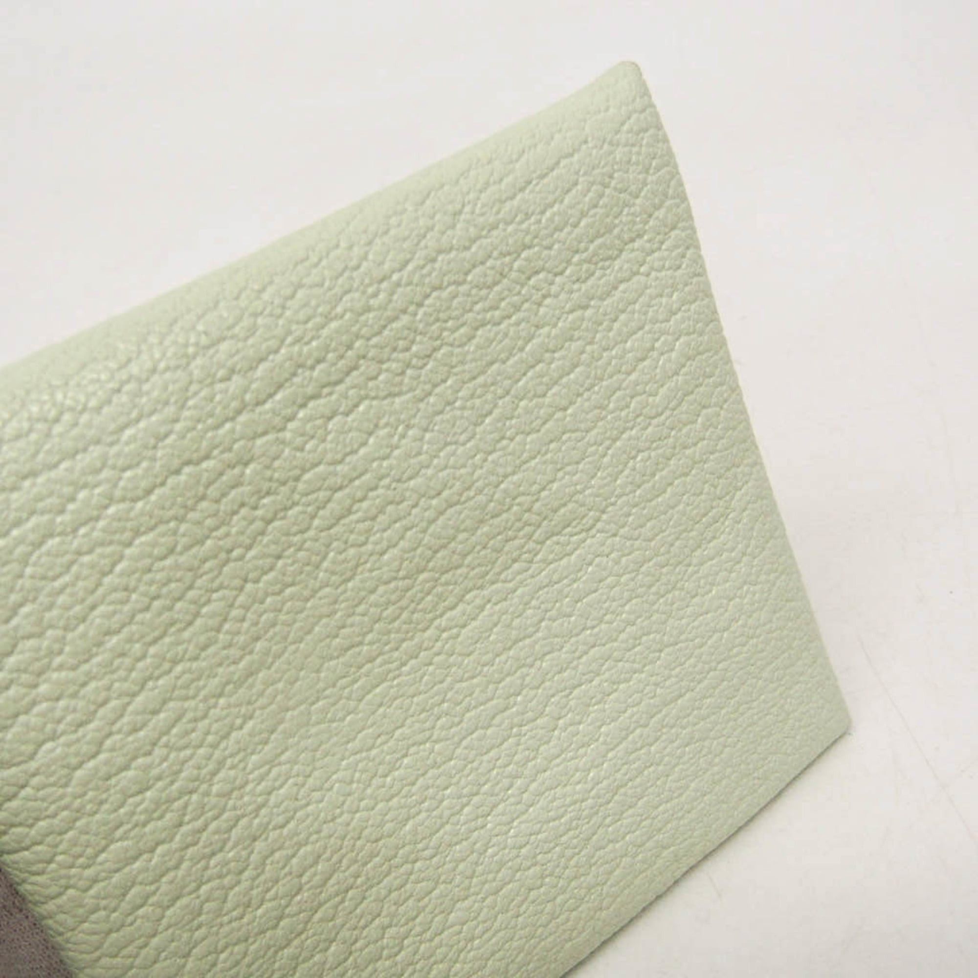 Hermes Hermes Bastia Verso Men,Women Chevre Leather Coin Purse/coin Case Light Blue,Light Green Size ONE SIZE - 6 Thumbnail