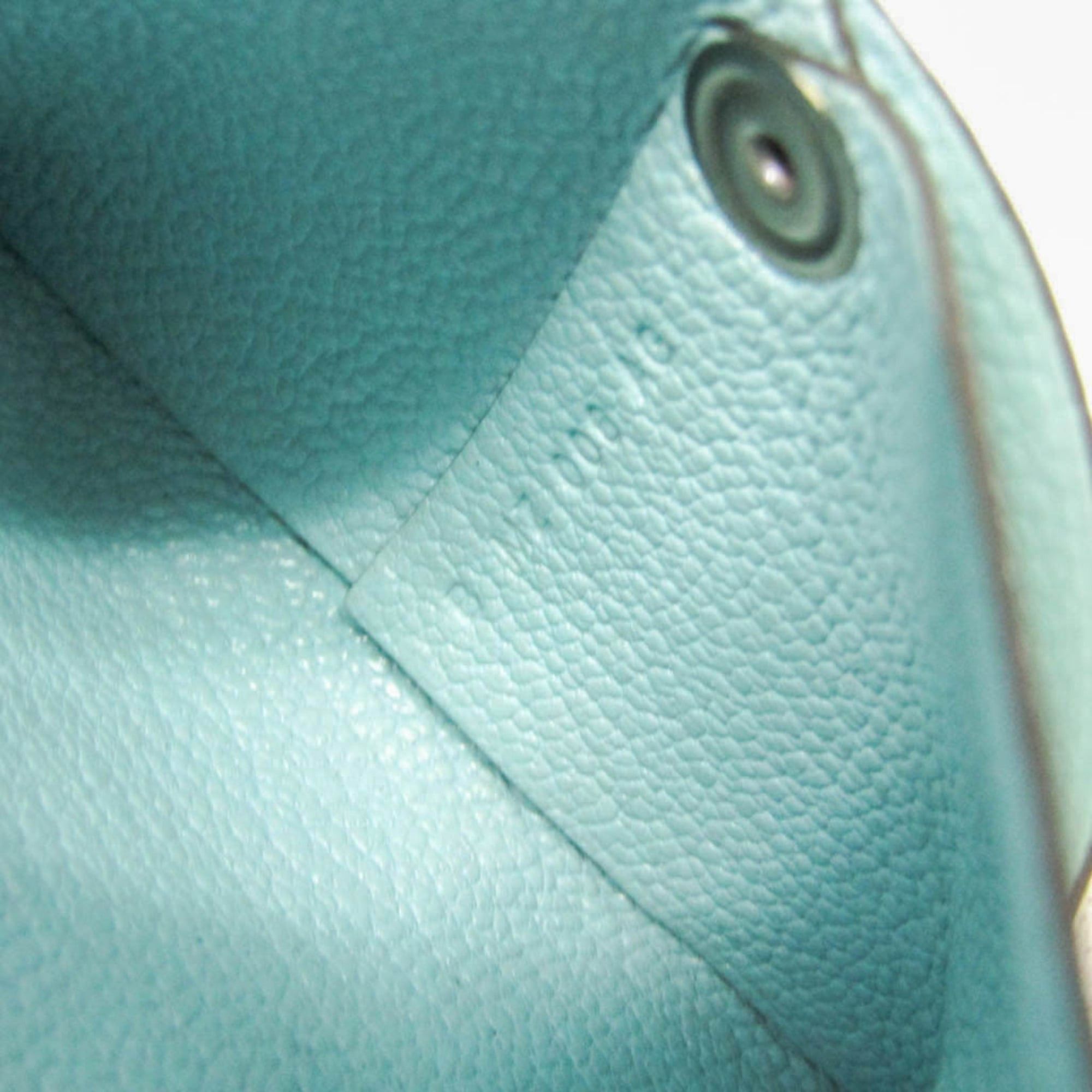 Hermes Hermes Bastia Verso Men,Women Chevre Leather Coin Purse/coin Case Light Blue,Light Green Size ONE SIZE - 10 Thumbnail