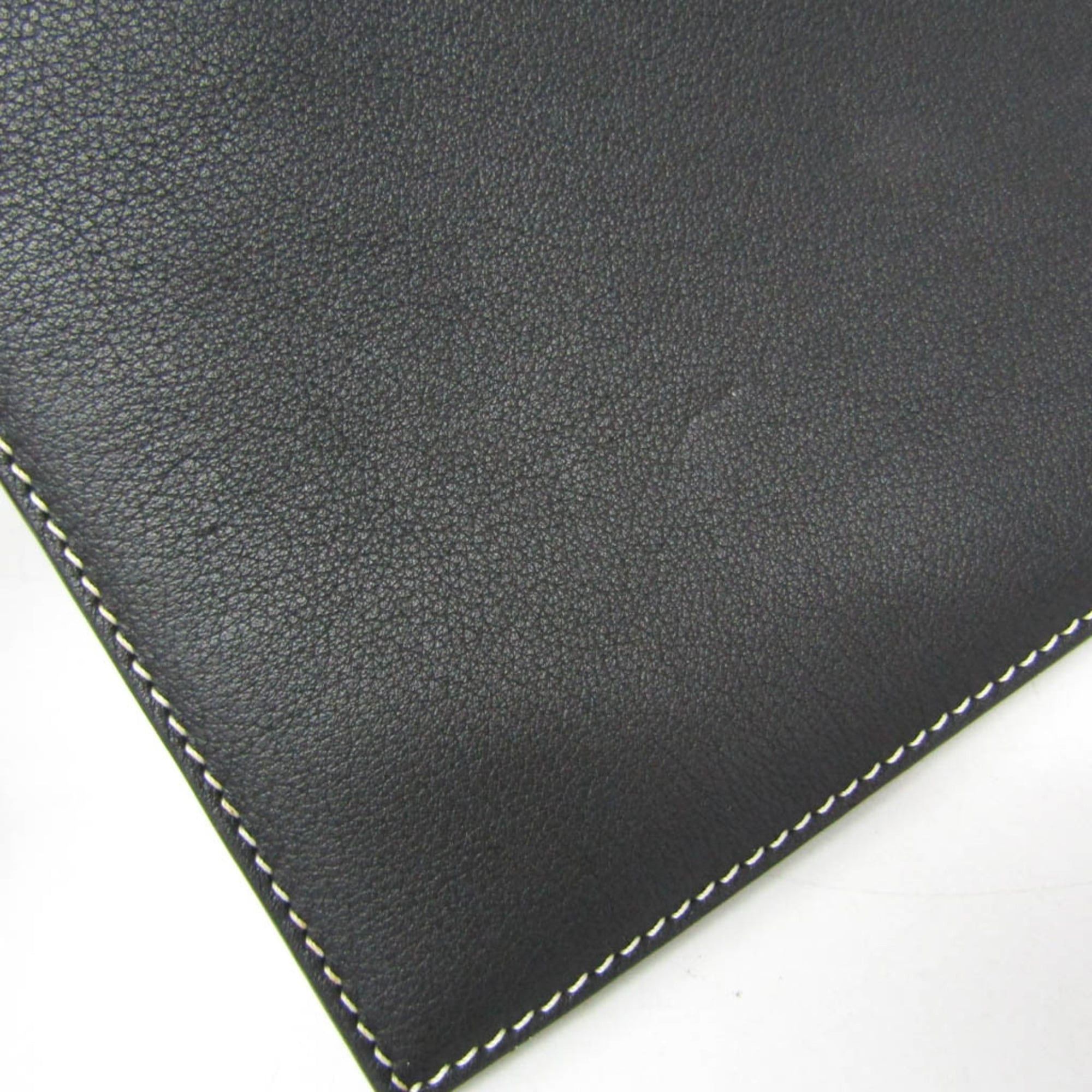 Loewe Loewe Anagram Men,Women Leather Clutch Bag Black Size ONE SIZE - 10 Thumbnail