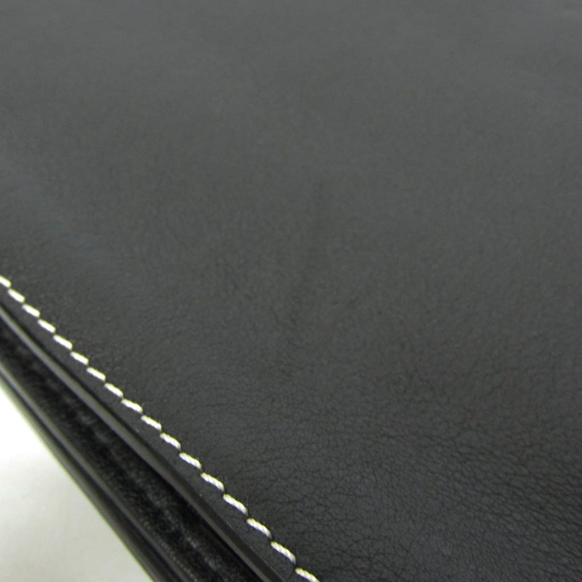 Loewe Loewe Anagram Men,Women Leather Clutch Bag Black Size ONE SIZE - 7 Thumbnail