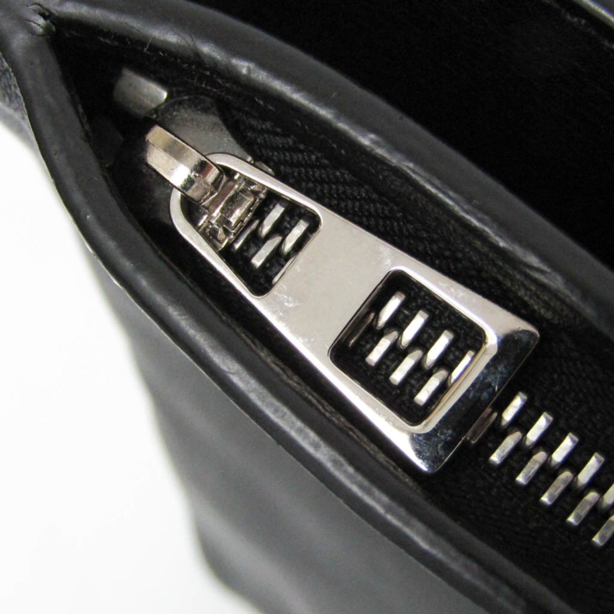 Loewe Loewe Anagram Men,Women Leather Clutch Bag Black Size ONE SIZE - 11 Thumbnail