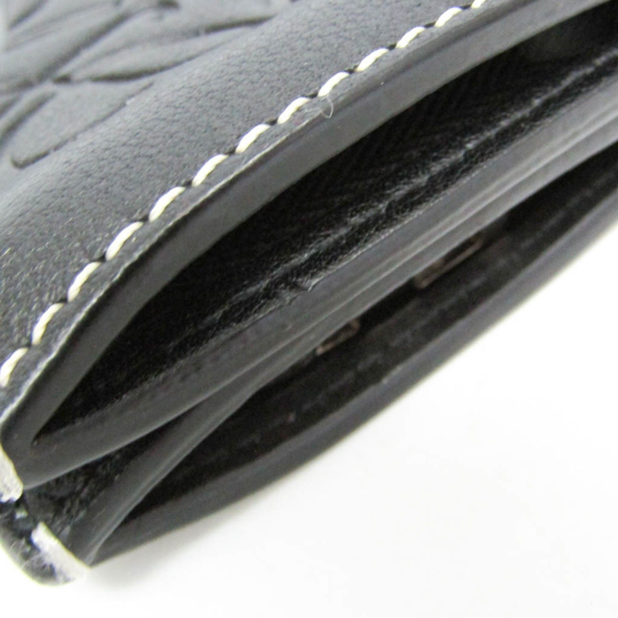 Loewe Loewe Anagram Men,Women Leather Clutch Bag Black Size ONE SIZE - 8 Thumbnail