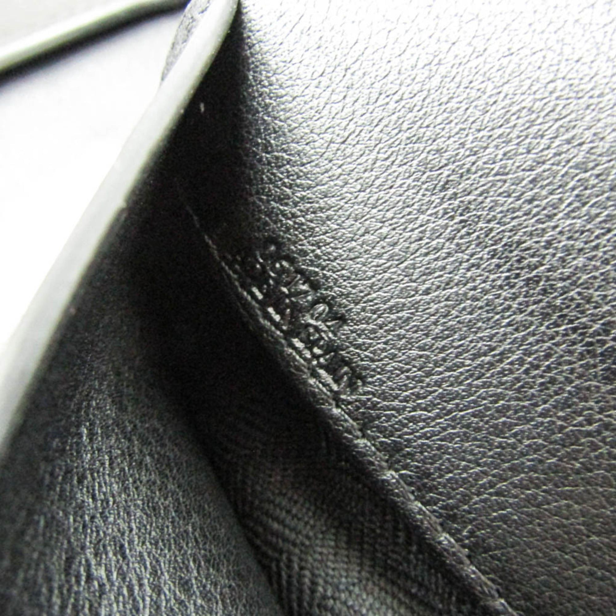Loewe Loewe Anagram Men,Women Leather Clutch Bag Black Size ONE SIZE - 17 Thumbnail