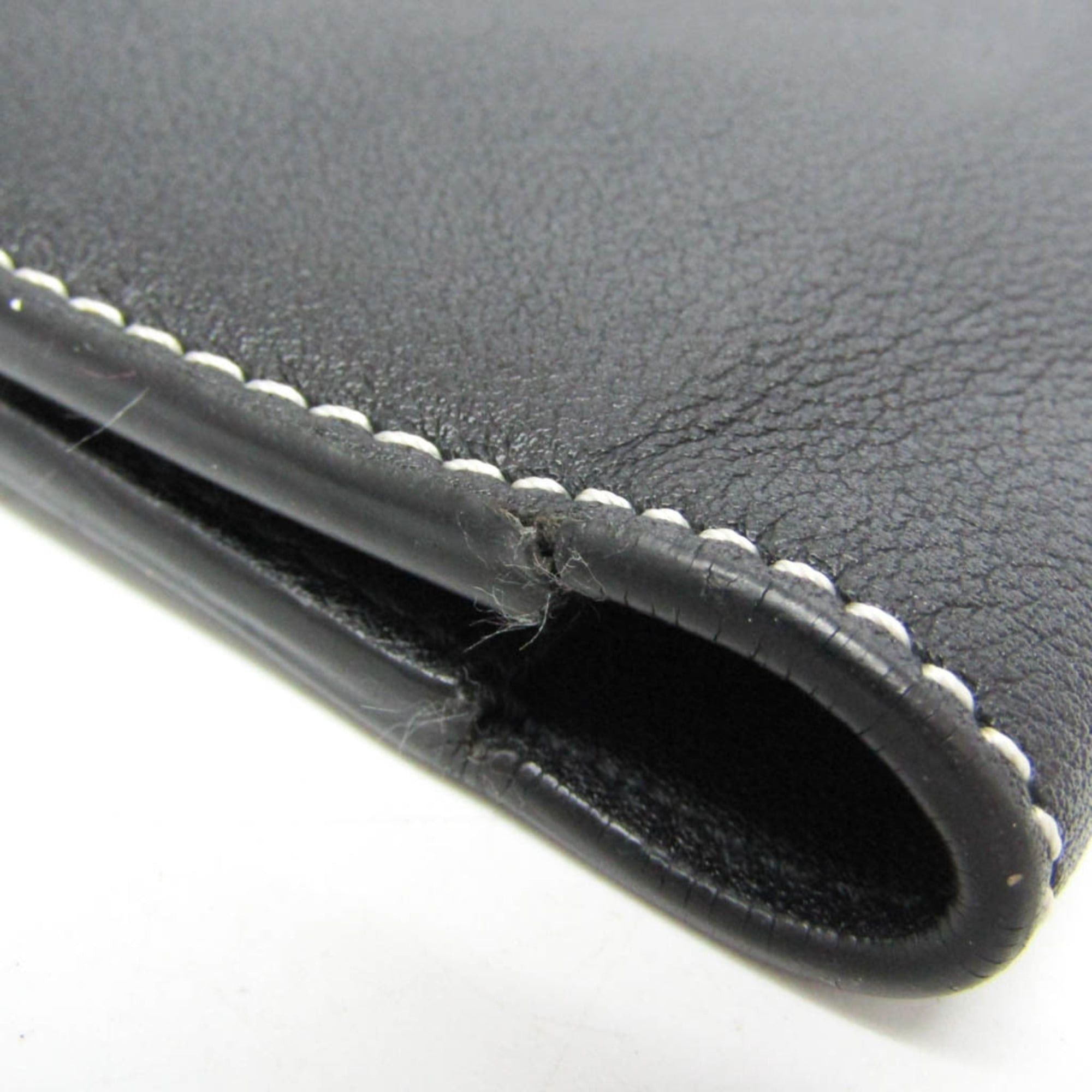 Loewe Loewe Anagram Men,Women Leather Clutch Bag Black Size ONE SIZE - 13 Thumbnail