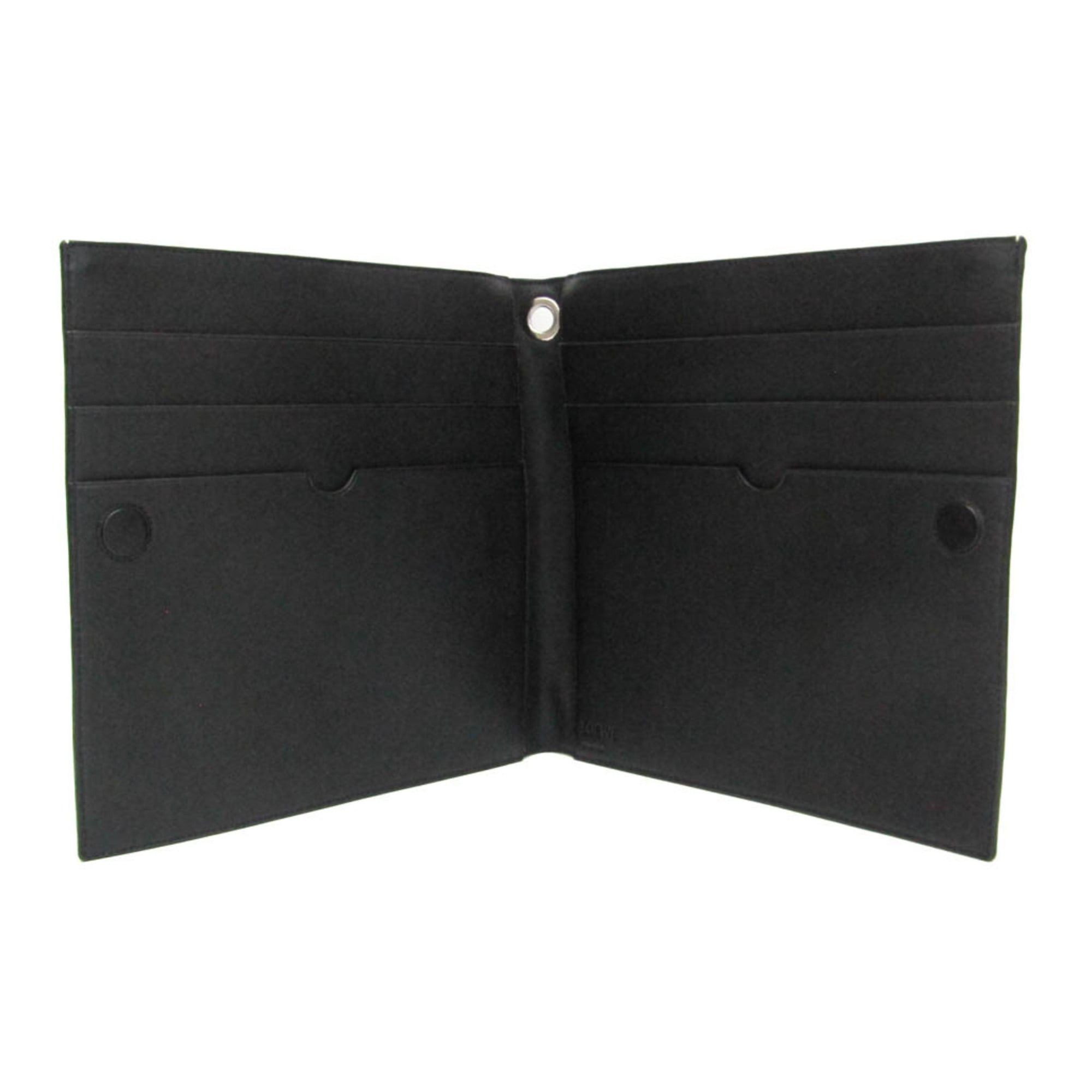 Loewe Loewe Anagram Men,Women Leather Clutch Bag Black Size ONE SIZE - 3 Thumbnail