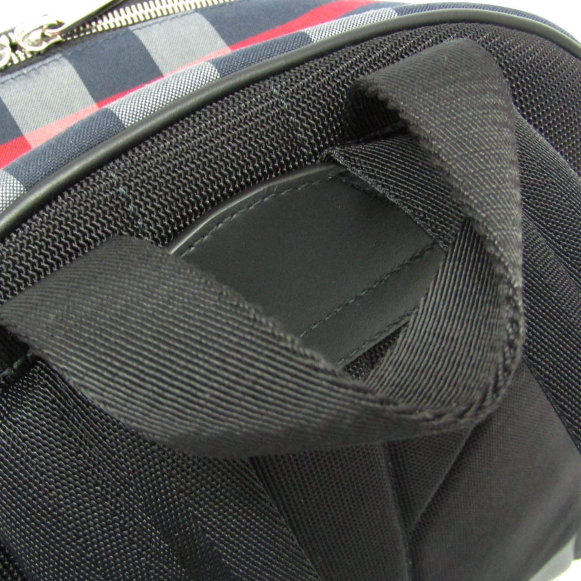 burberry check and leather backpack in Vintage Check/Briar Brown About The Brand Burberry JEFF CHECK 80840571 Men,Women