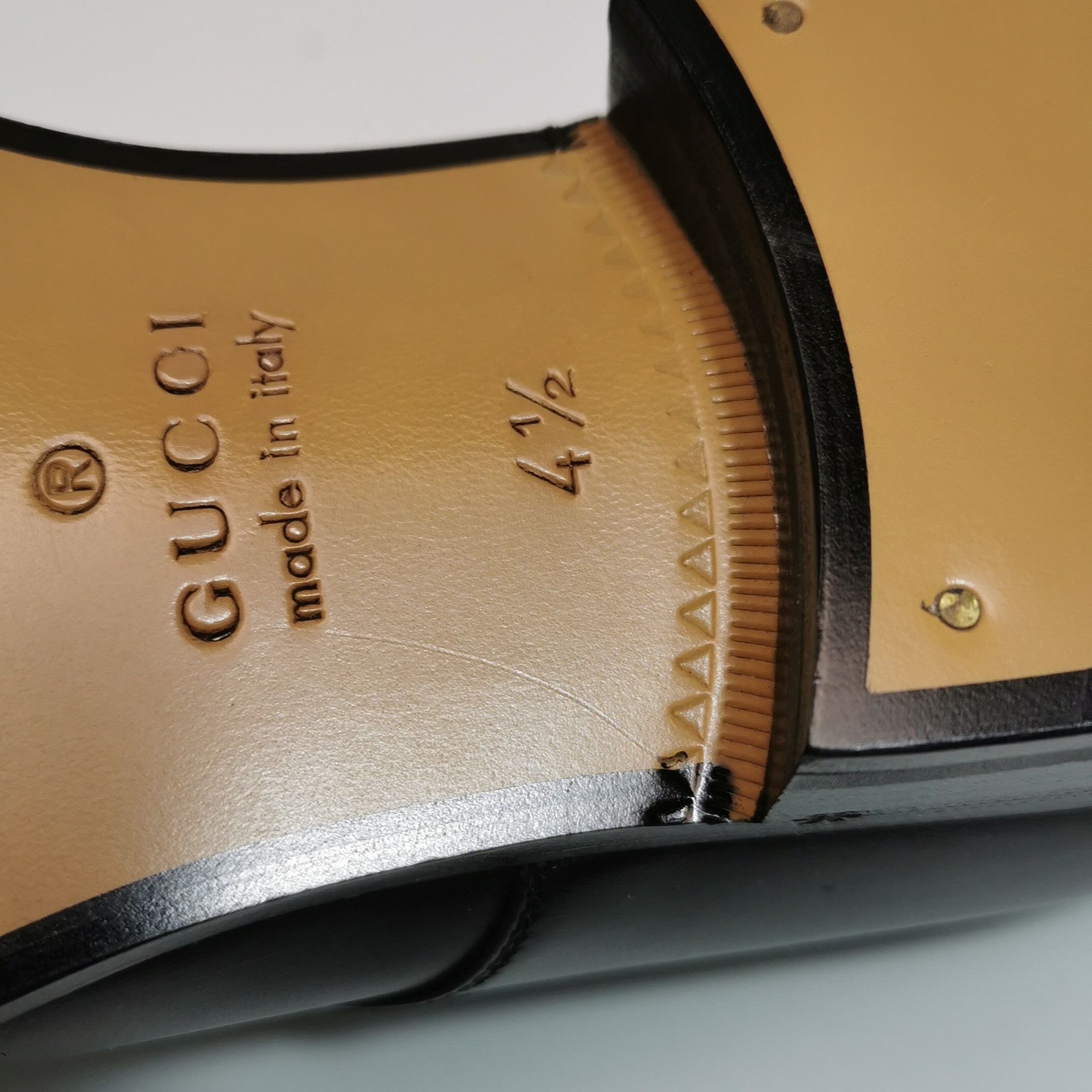 Gucci Gucci Men 5.5 Leather Size US 5.5 / EU 38 - 10 Thumbnail