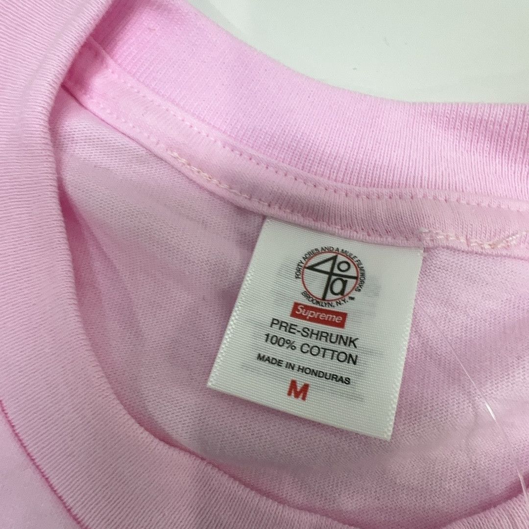 Supreme Supreme 40 Acres Malcolm X Tee Pink Size M Size US M / EU 48-50 / 2 - 4 Thumbnail