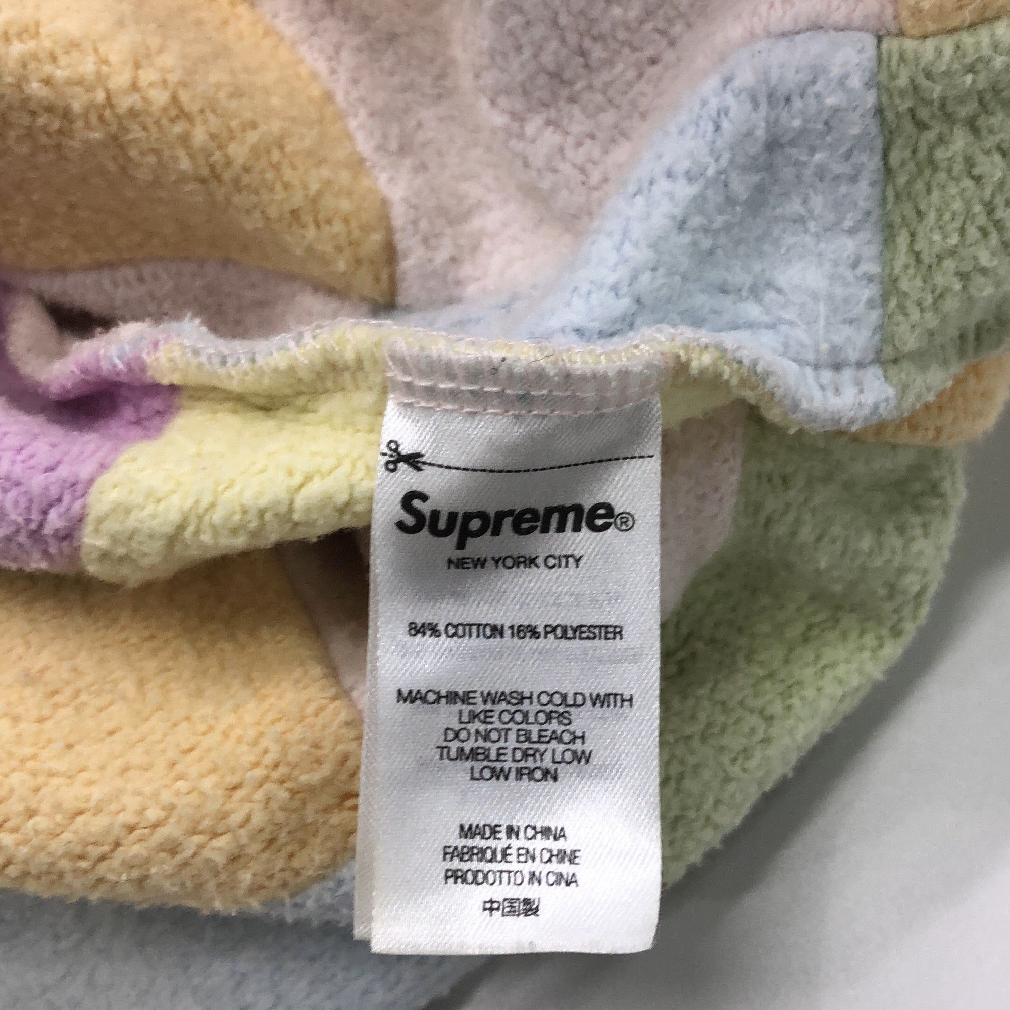 Supreme Supreme Patchwork Zip-Up Hoodie Size L Size US L / EU 52-54 / 3 - 4 Thumbnail