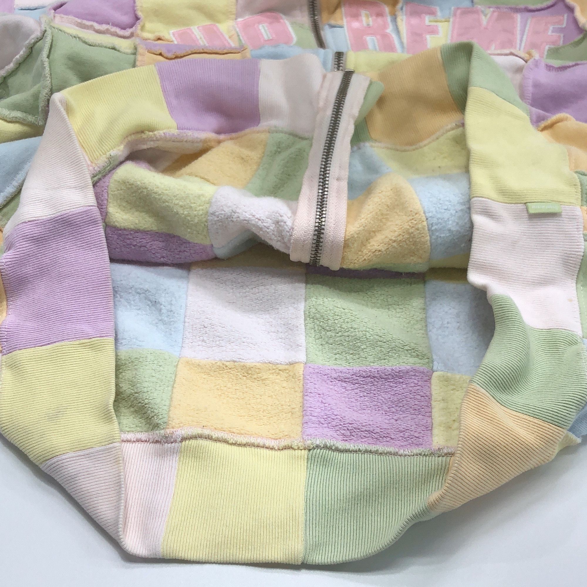 Supreme Supreme Patchwork Zip-Up Hoodie Size L Size US L / EU 52-54 / 3 - 8 Thumbnail