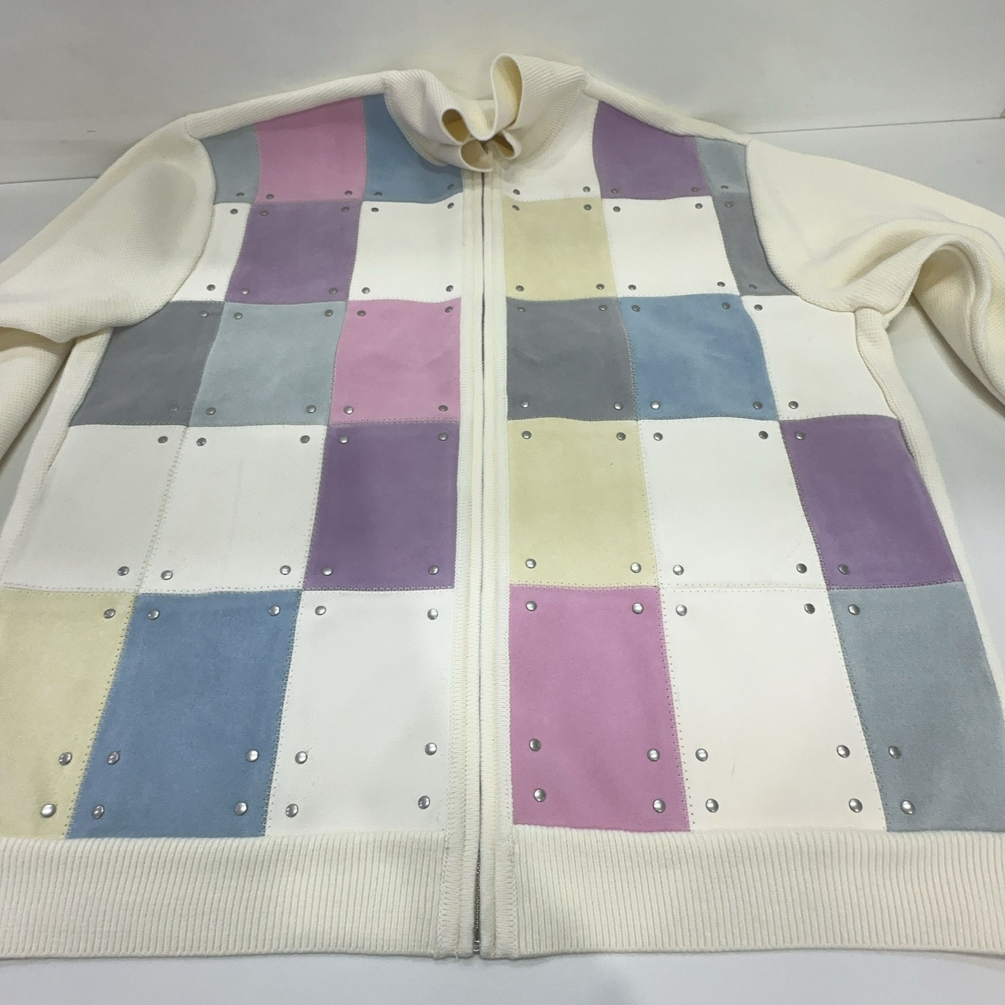 Supreme Supreme Studded Suede Patchwork Cardigan Size L Size US L / EU 52-54 / 3 - 5 Thumbnail