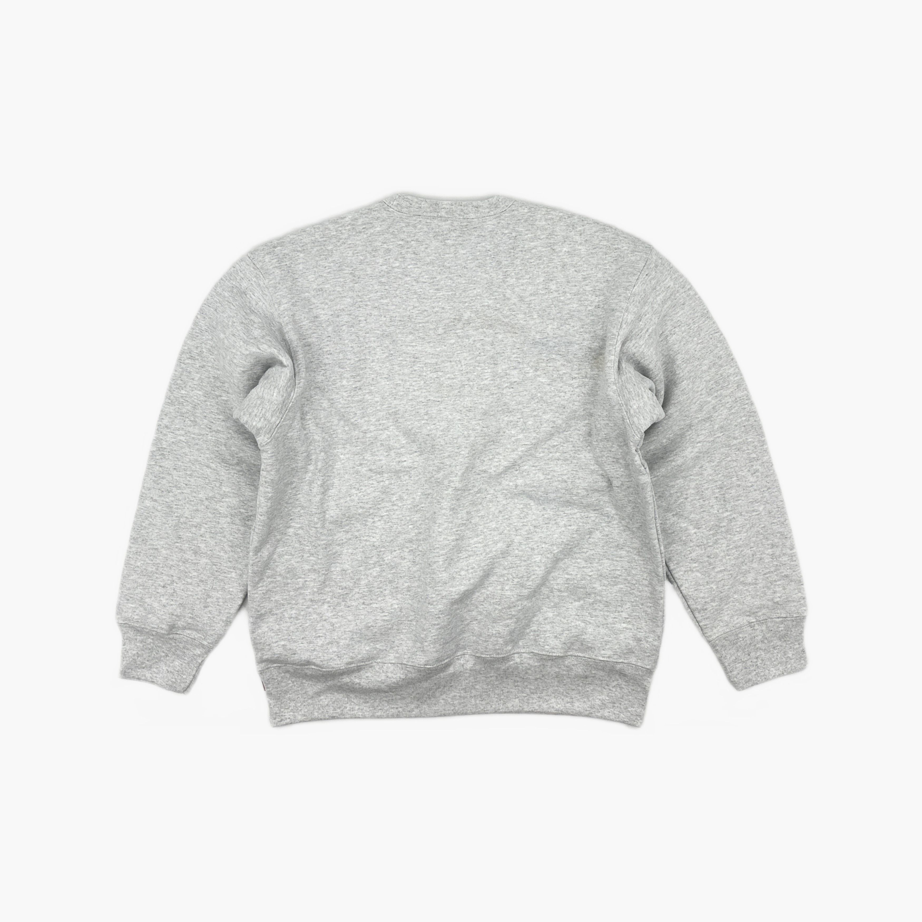 Supreme Supreme Futura Logo Crewneck Gray Size M Size US M / EU 48-50 / 2 - 2 Thumbnail
